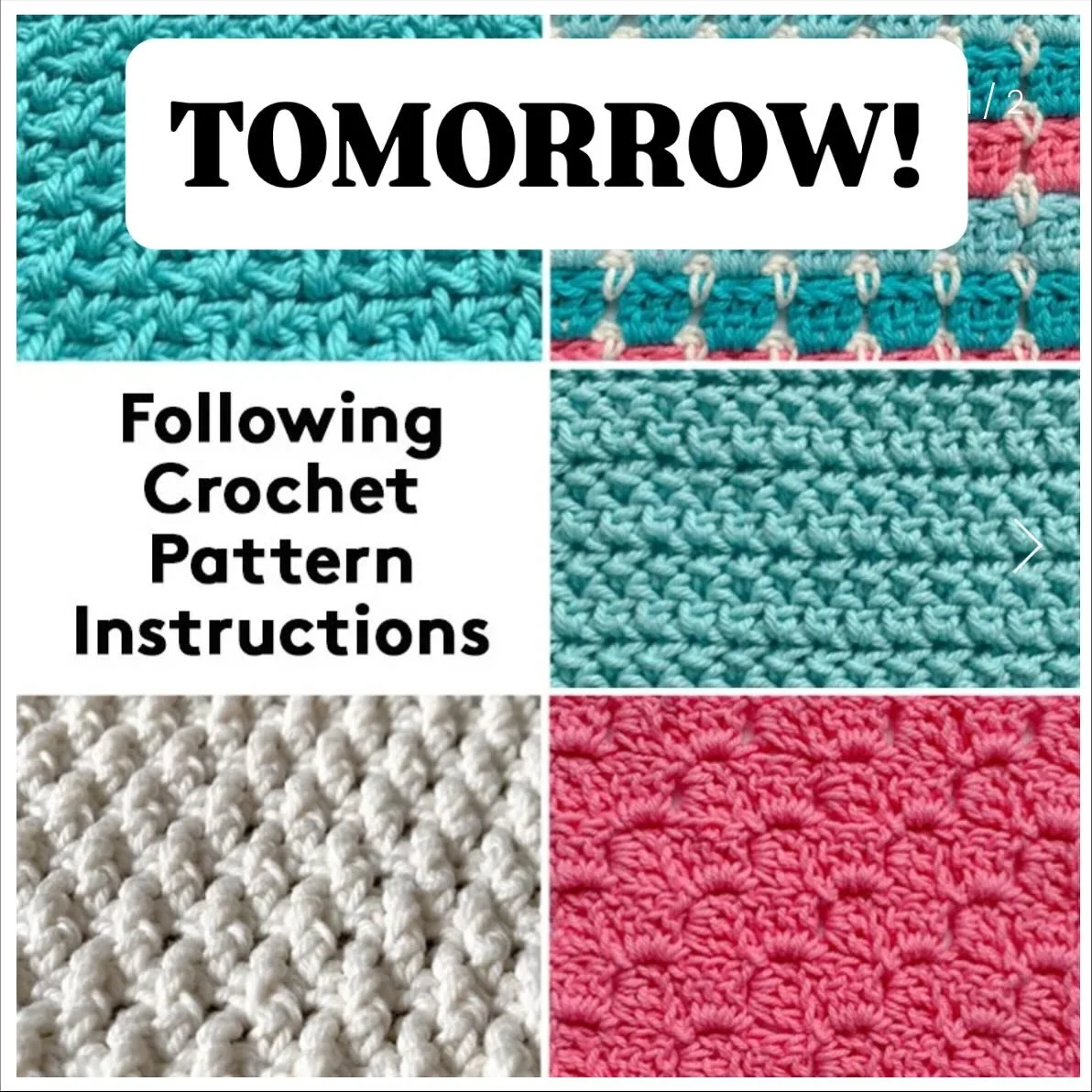 Learn to read a crochet pattern and demystify the entire crochet world