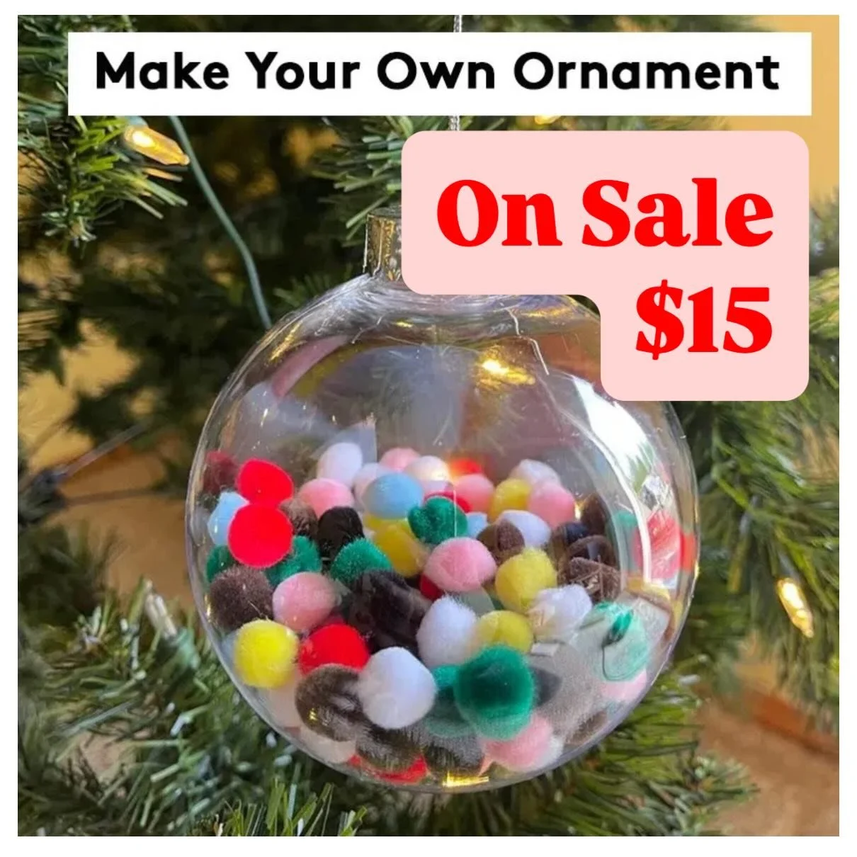 Wednesday 12/17, 6pm
Join us and make your own fun, beautiful holiday ornaments with @kellybleugreen 

On sale for $15