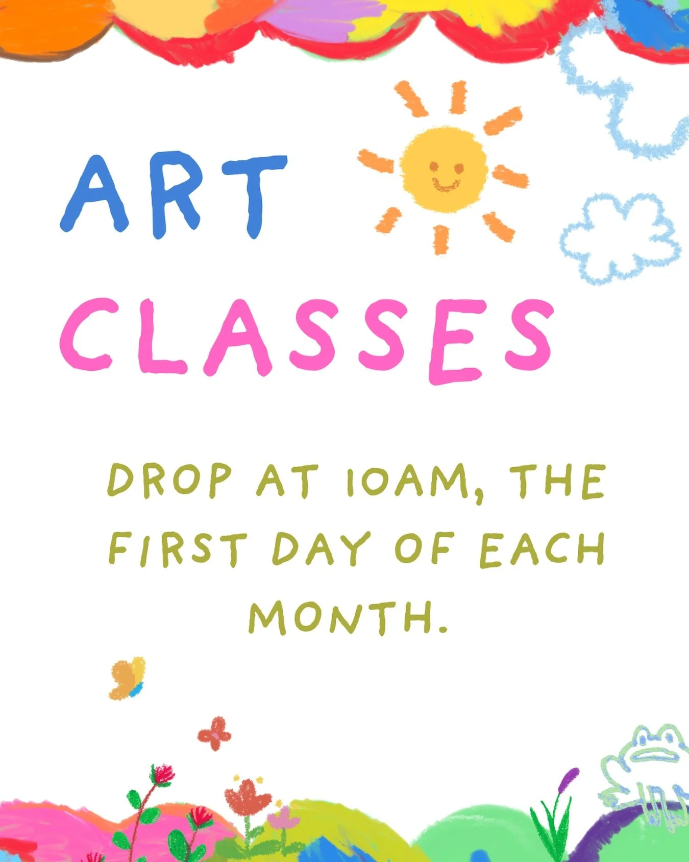 Trying to find creative community? Want to fill your days with some new hobbies? Looking to sharpen your skills? 

New classes drop at 10:00am on the first day of each month. Head straight to the website to sign up.

See you in class ✂️✏️🎨