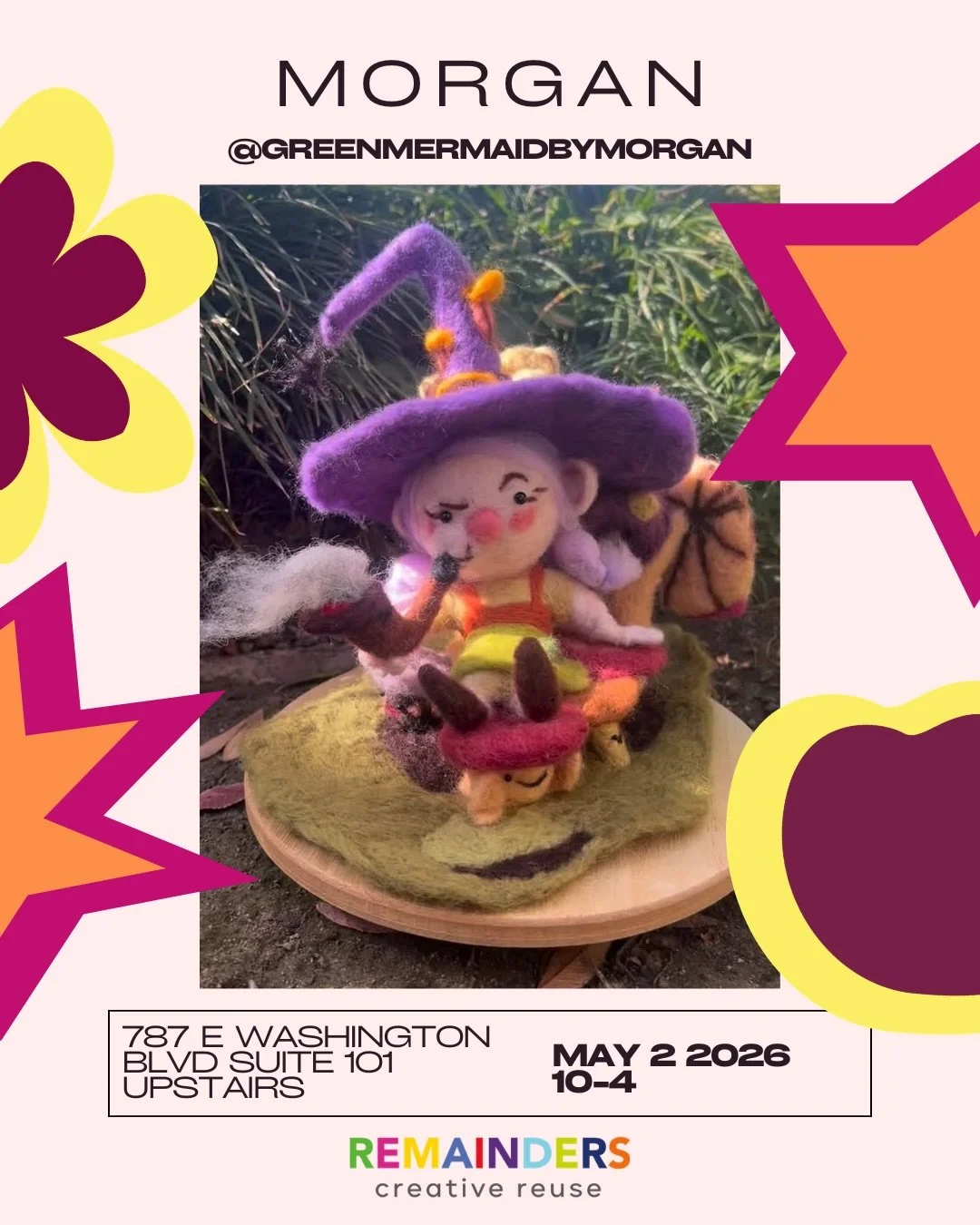 The next 9 vendors for our MAKER&rsquo;S MARKET!! Get hyped! What are YOU hoping to find at the market? 
&bull;
&bull;&bull;
&bull;&bull;&bull;
&bull;&bull;
&bull;
#artmarket #craftfair #makersmarket #shopsmall #potterysale