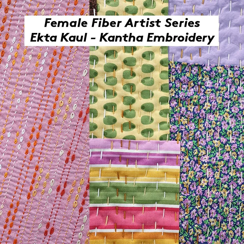 Wed 4/15 Female Fiber Artist Series - KANTHA EMBROIDERY 6pm