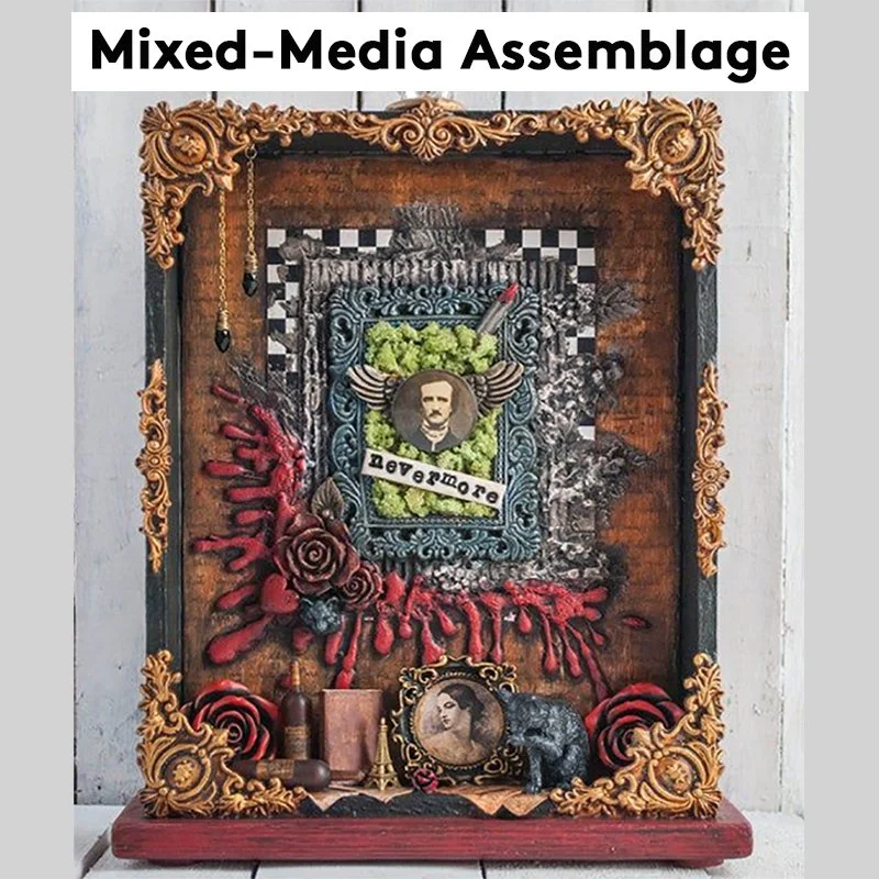 Wed 4/8 Female Artist Series - MIXED-MEDIA ASSEMBLAGE 6pm