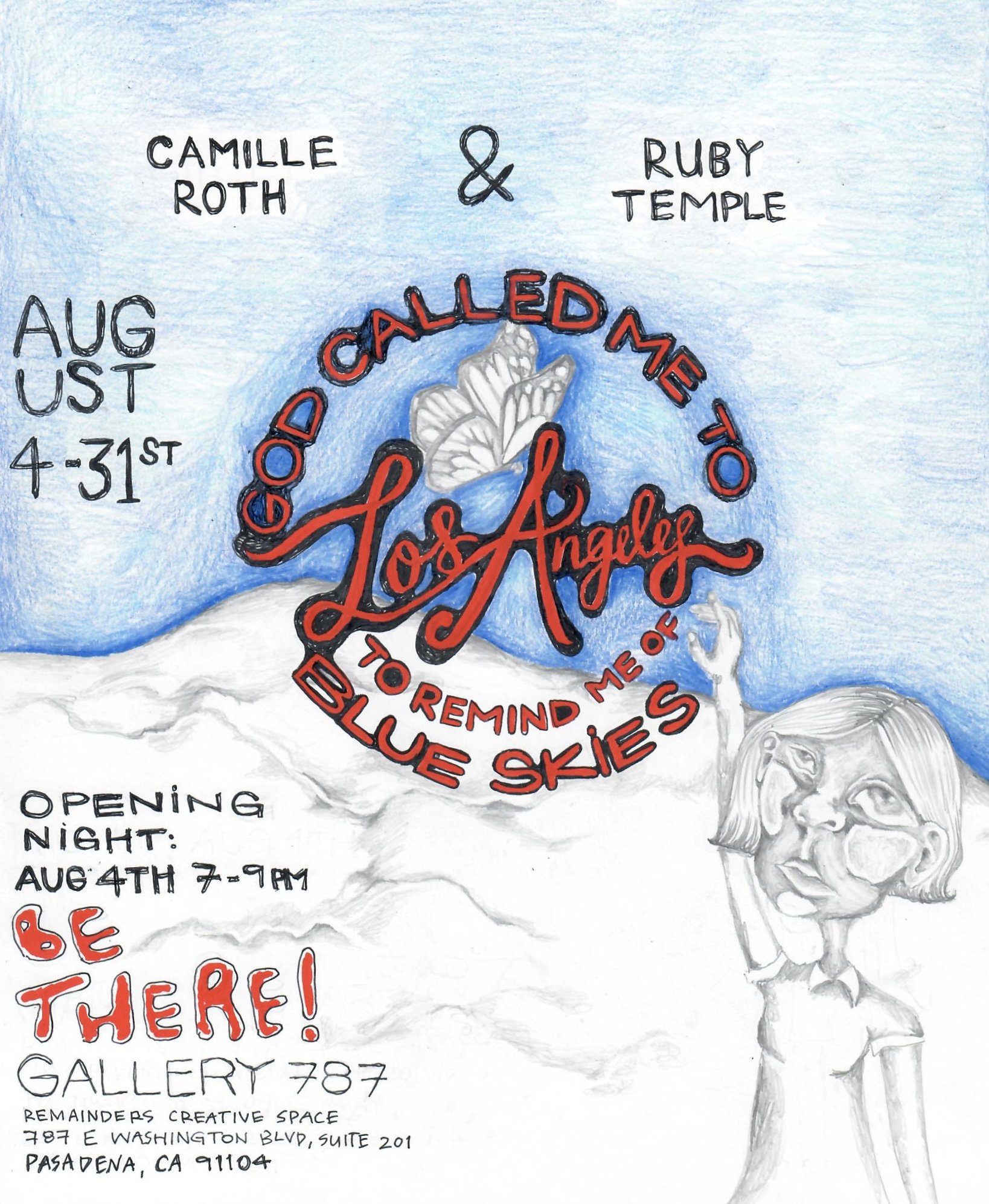 Opening Reception: Camille Roth & Ruby Temple - God Called Me to Los Angeles to Remind Me of Blue Skies