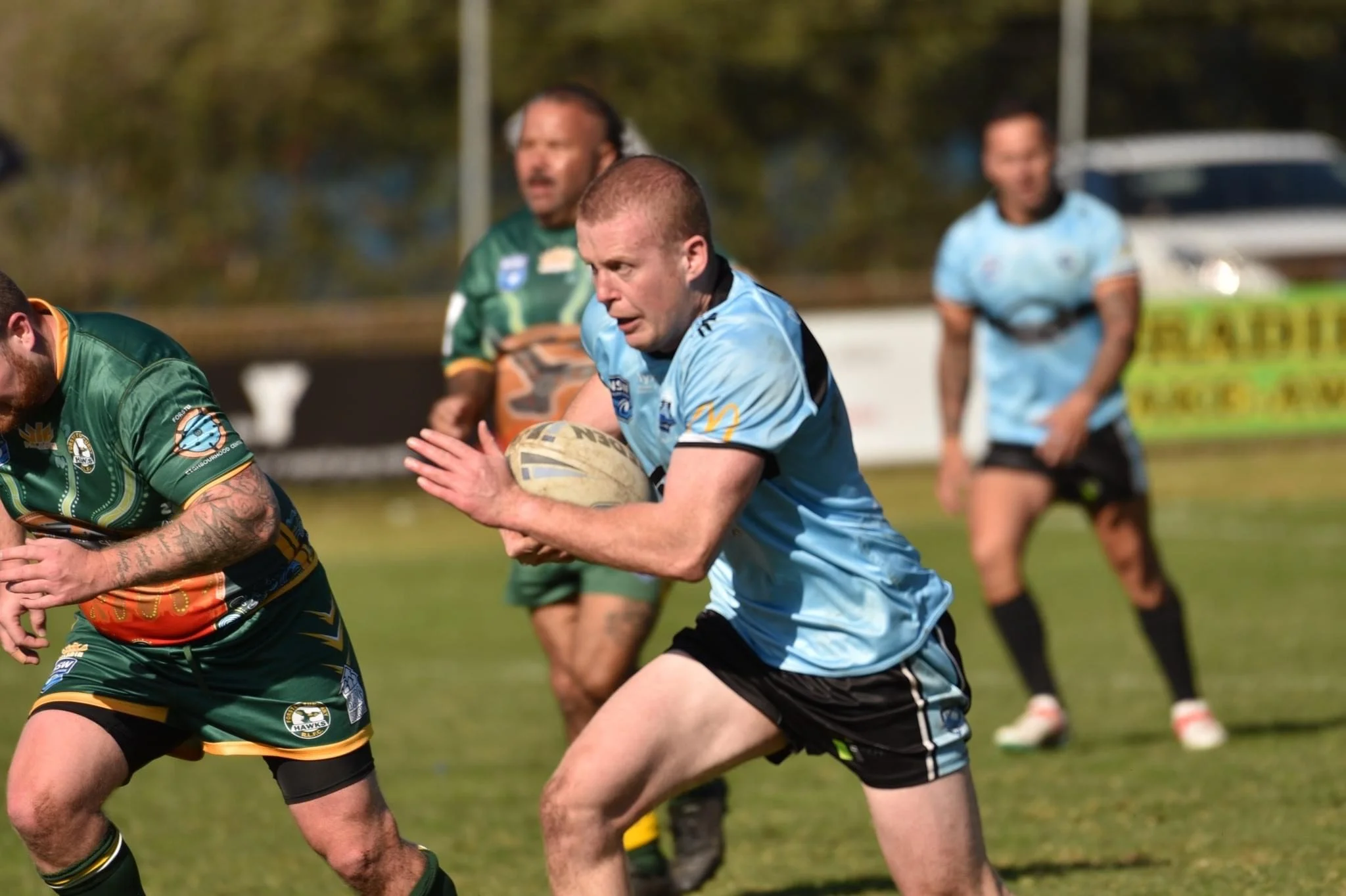 Sam Nunan PHYZFIT physiotherapist playing football rugby league Bexley North