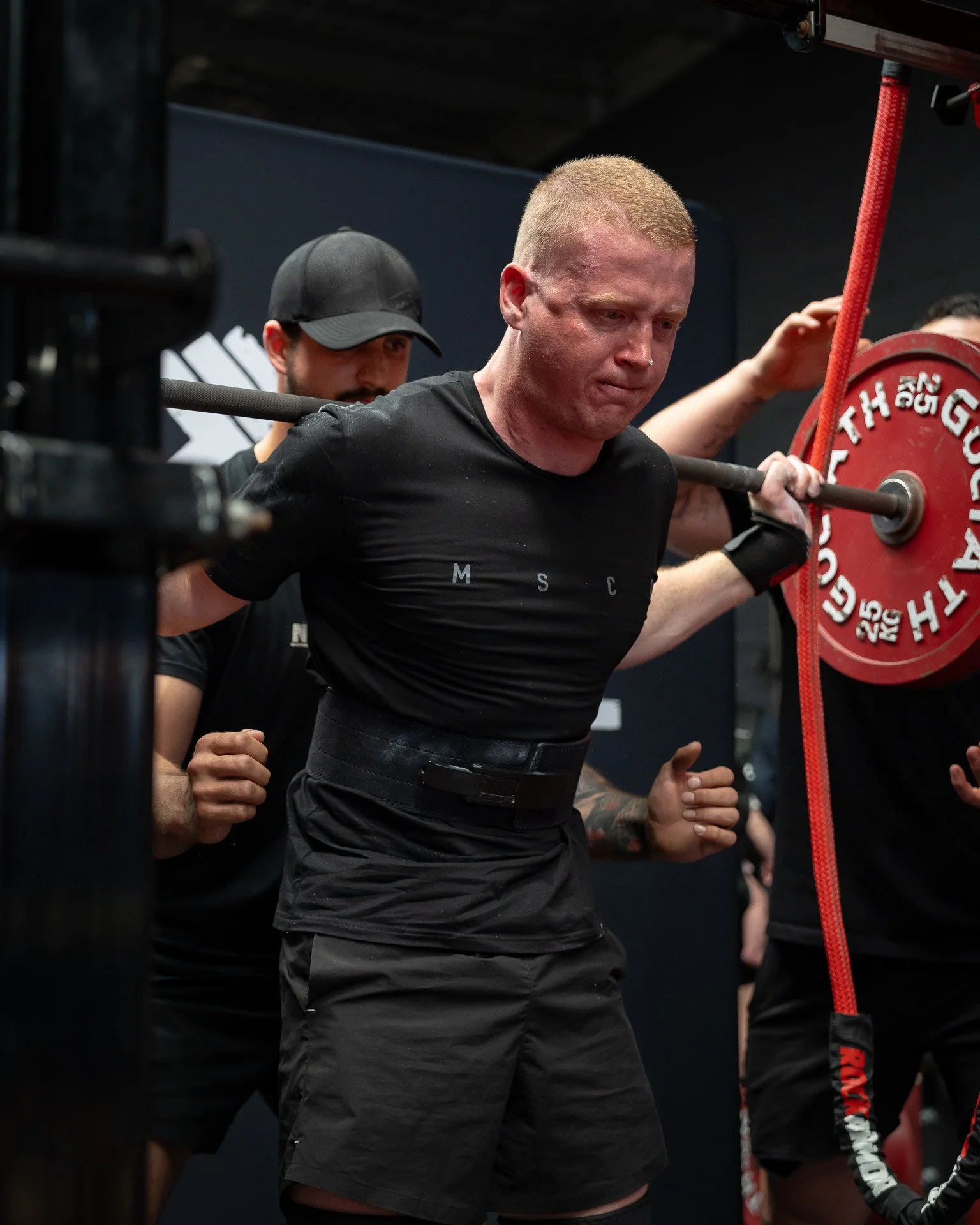Sam Nunan PHYZFIT physiotherapist competing in powerlifting Bexley North