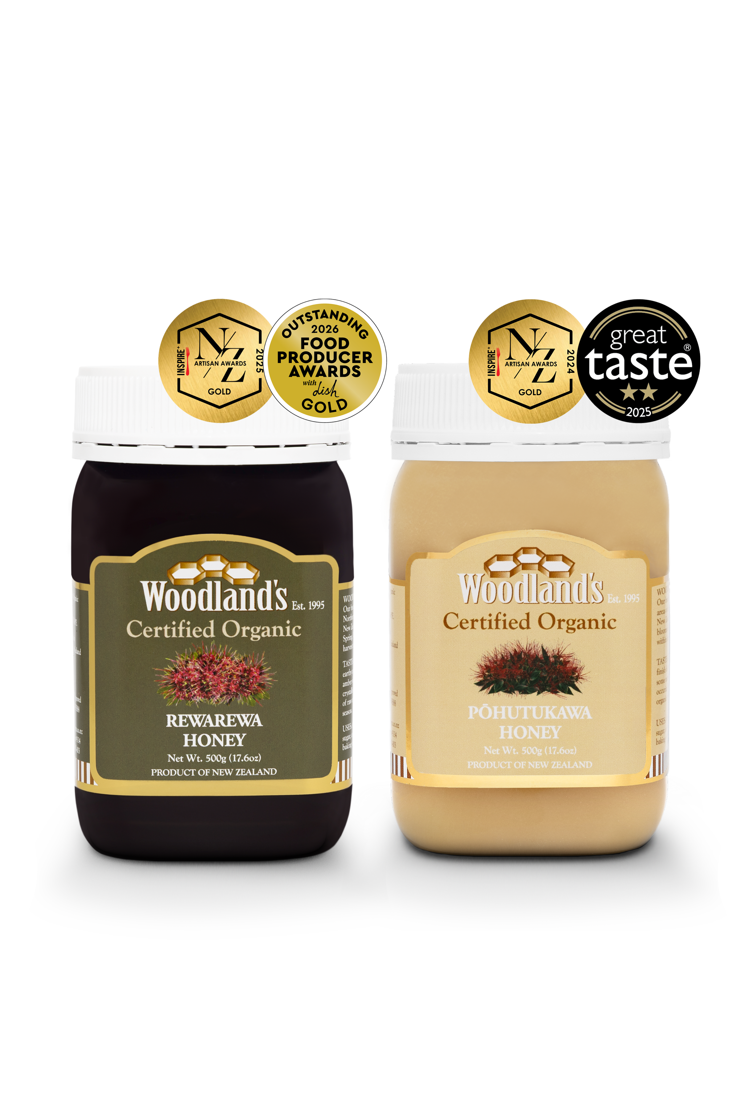 Organic Native Honey Bundle #2 (2 x 500g)
