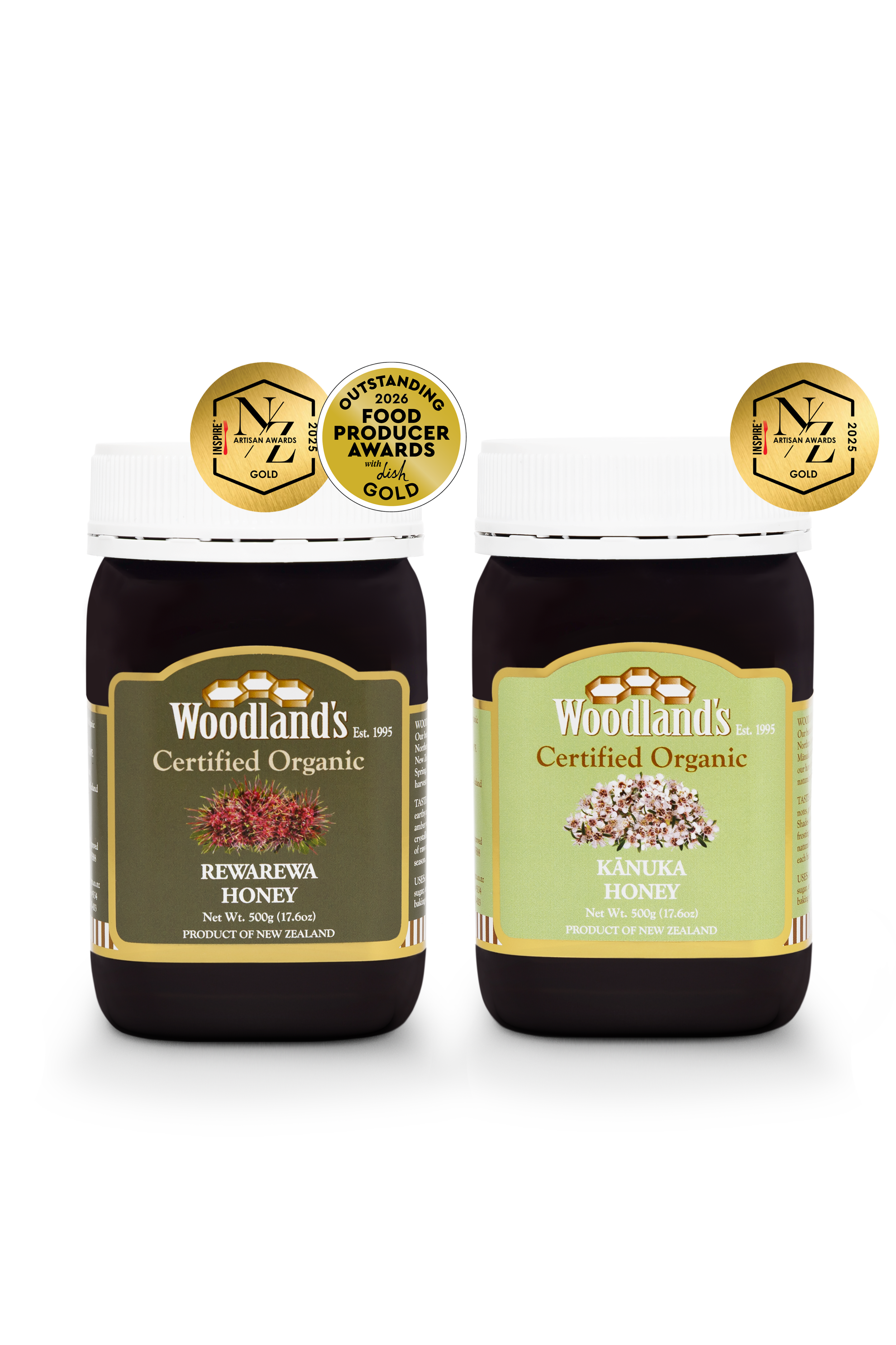 Organic Native Honey Bundle #3 (2 x 500g)