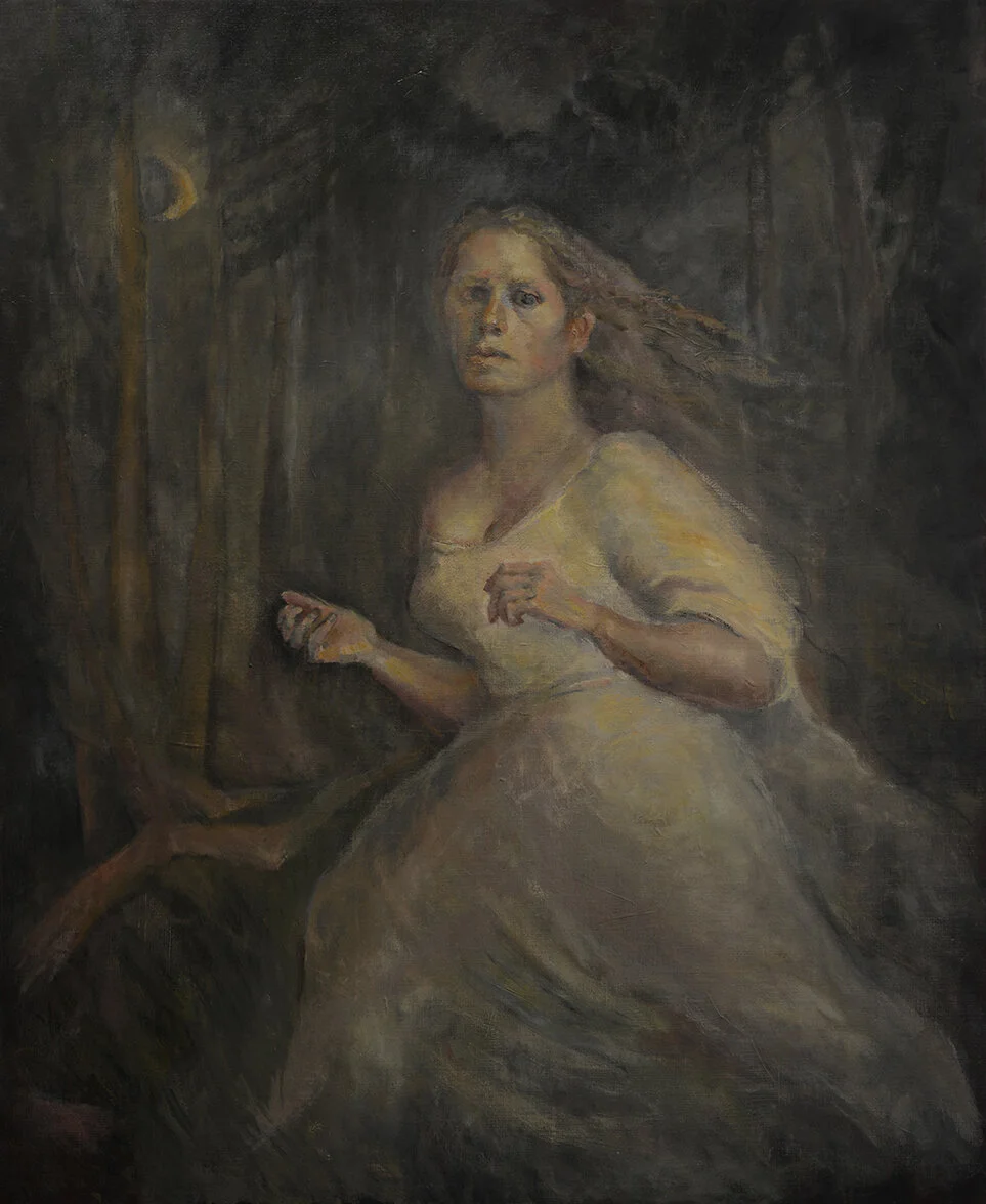 "Lost in the Woods"  oil on canvas  100x120  sold