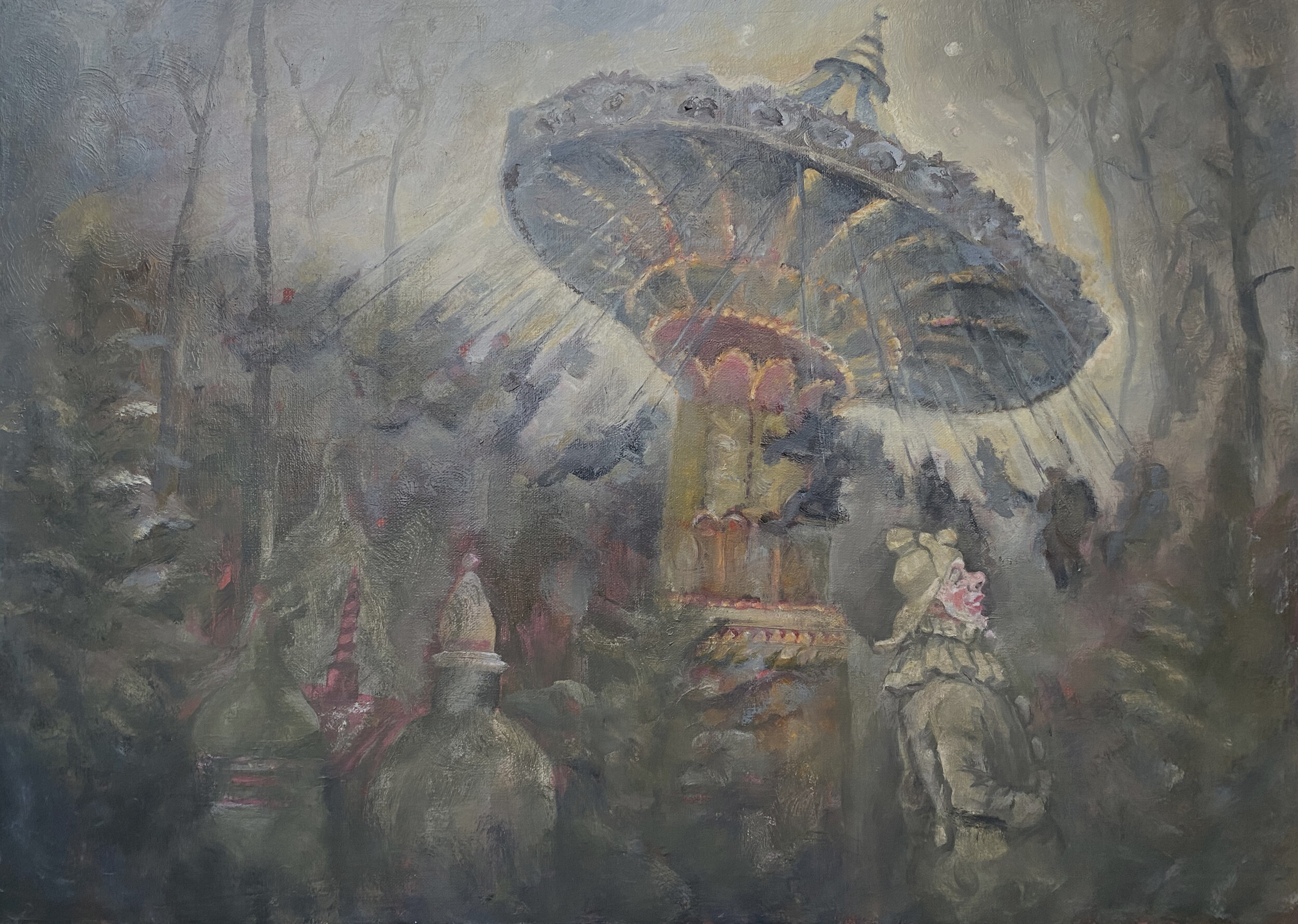 "Melancholy Christmas"  oil on canvas  70x50cm