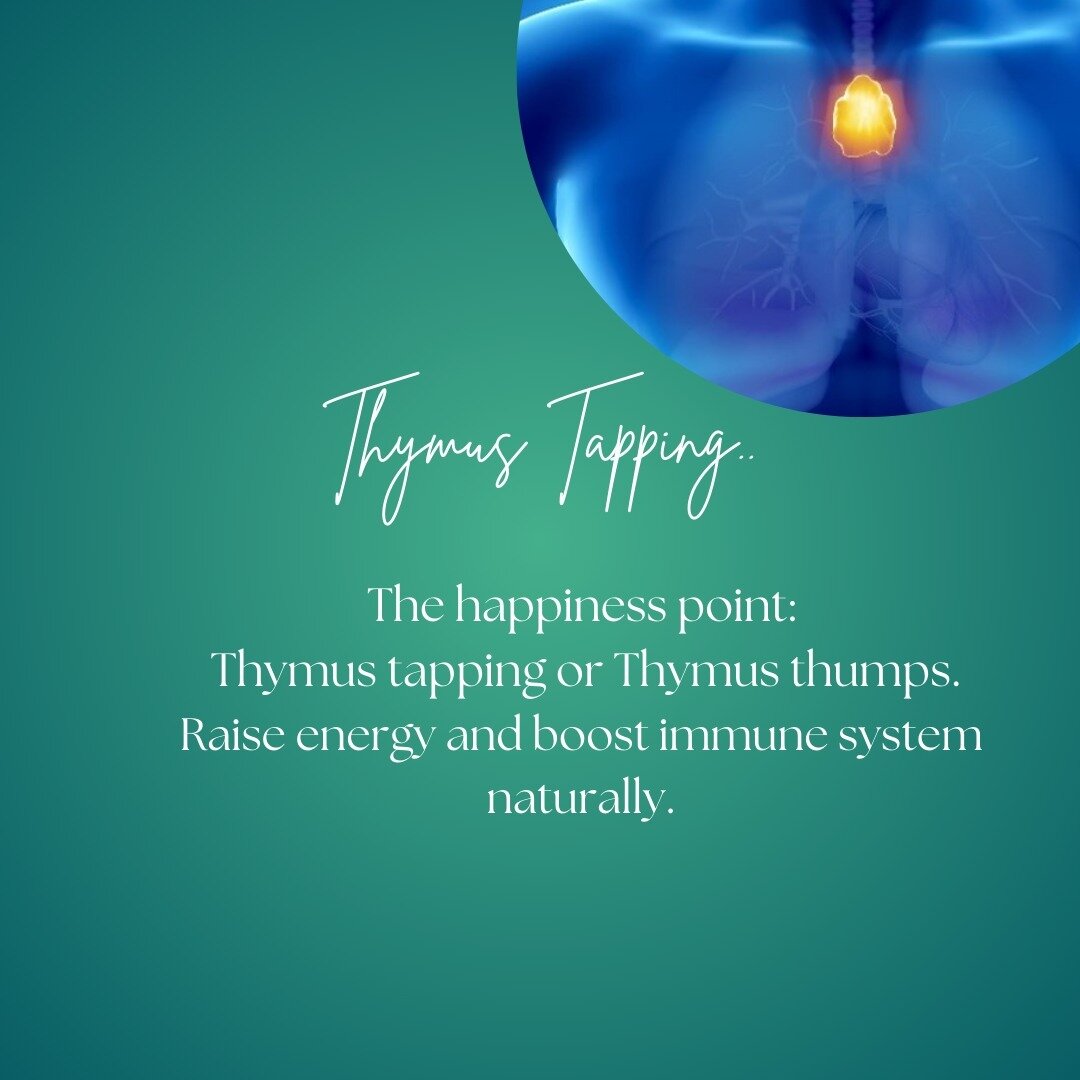 The happiness point:
Thymus tapping or Thymus thumps.
Raise energy and boost immune system naturally.
In your body, there is an organ about which not much is said but it has all the right to be called the &ldquo;happiness point&rdquo;.
And you don&rs