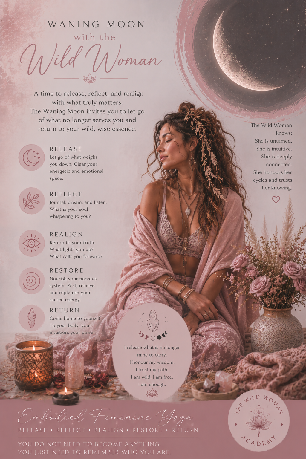 The Wild Woman &amp; The Waning Moon ~ The Sacred Art of Letting Go…