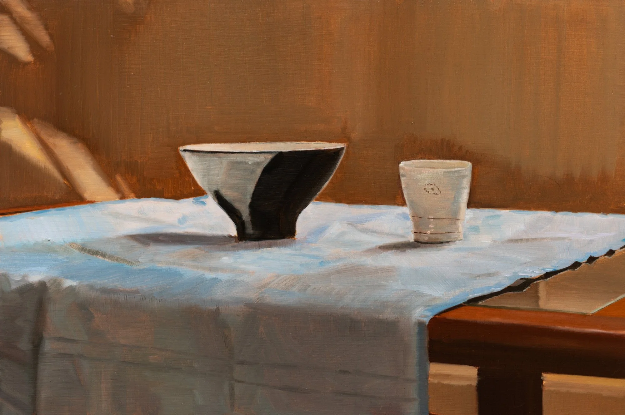 Bowl, cup and dappled light