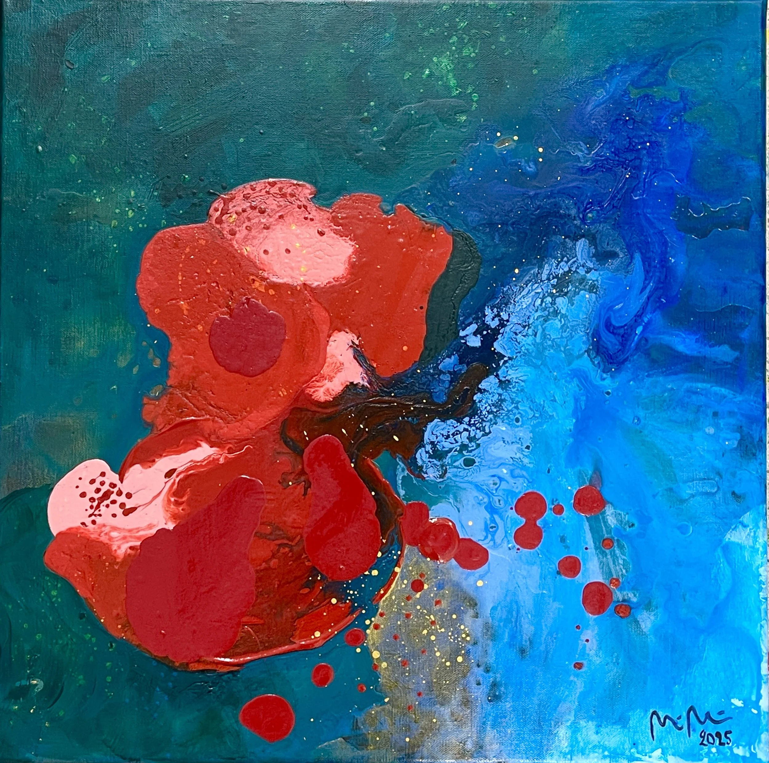 Sydänääniä / Heartbeats, 2025, 50 x 50 cm