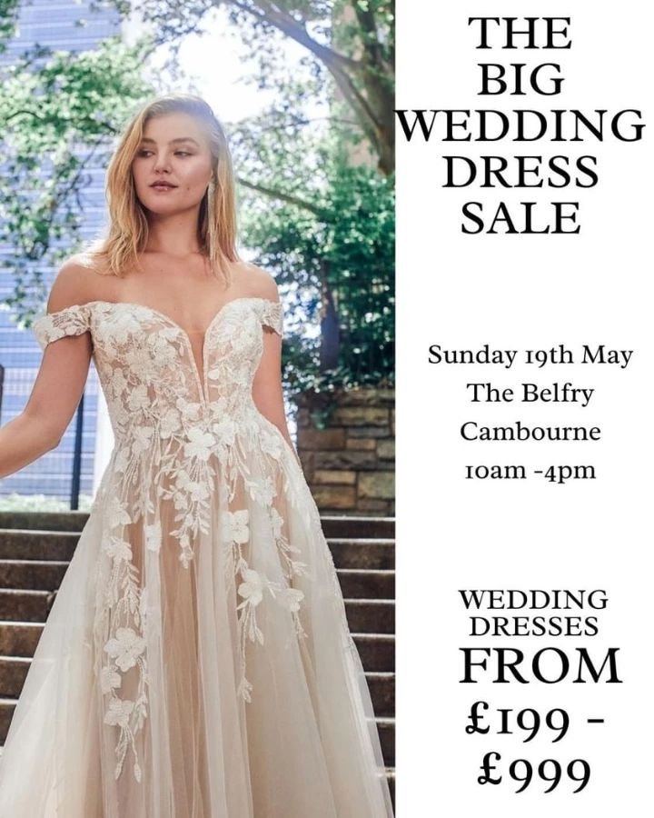 Come along and have a chat about your alterations at The Cambridge Belfry. 

The big wedding dress sale with @lilyfrancisbridal @harveysoframsey and @shadesofwhitestives

If you're looking for an amazing wedding dress at a fraction of the price, or a