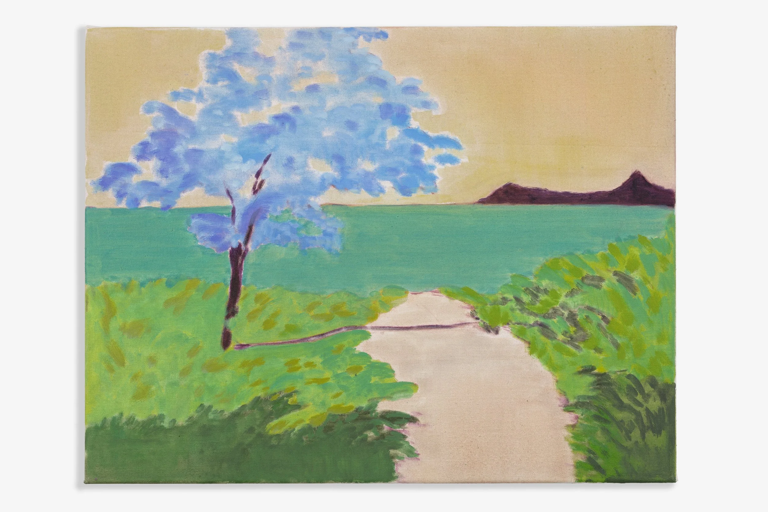 Glass leaves, 2026, Oil on canvas, 50 x 65cm