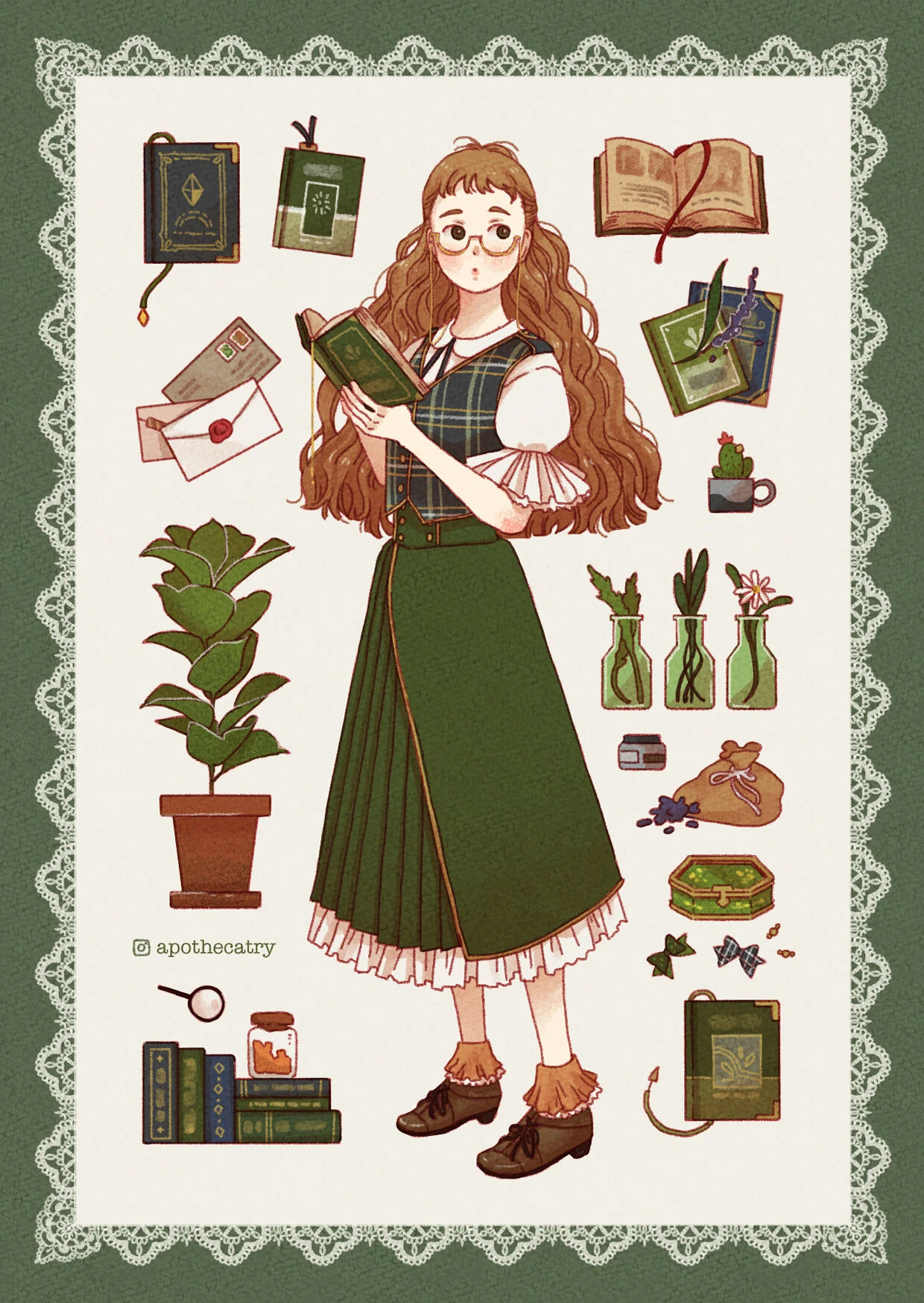 Postcard design, personal artwork - 2019
