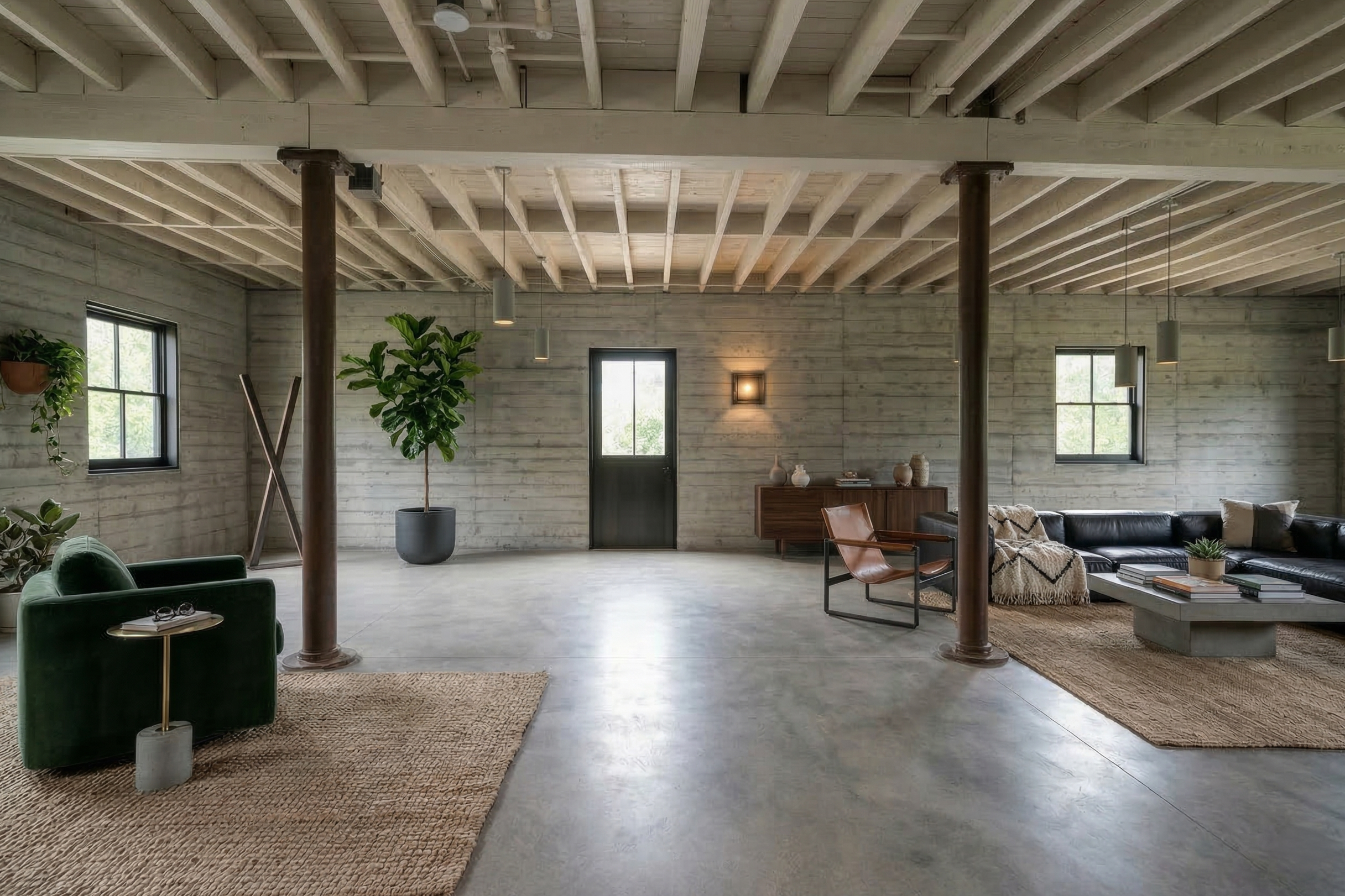 Here is the same transformation but with a lighter color ceiling. 