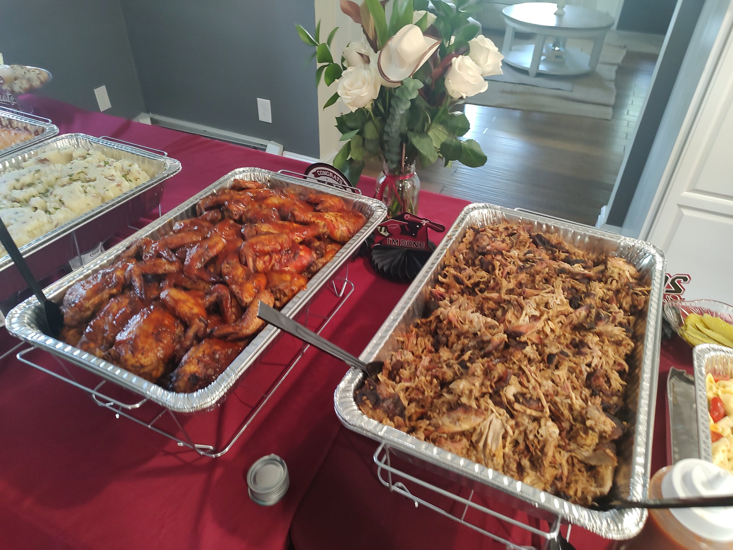 Pulled Pork and BBQ Chicken 