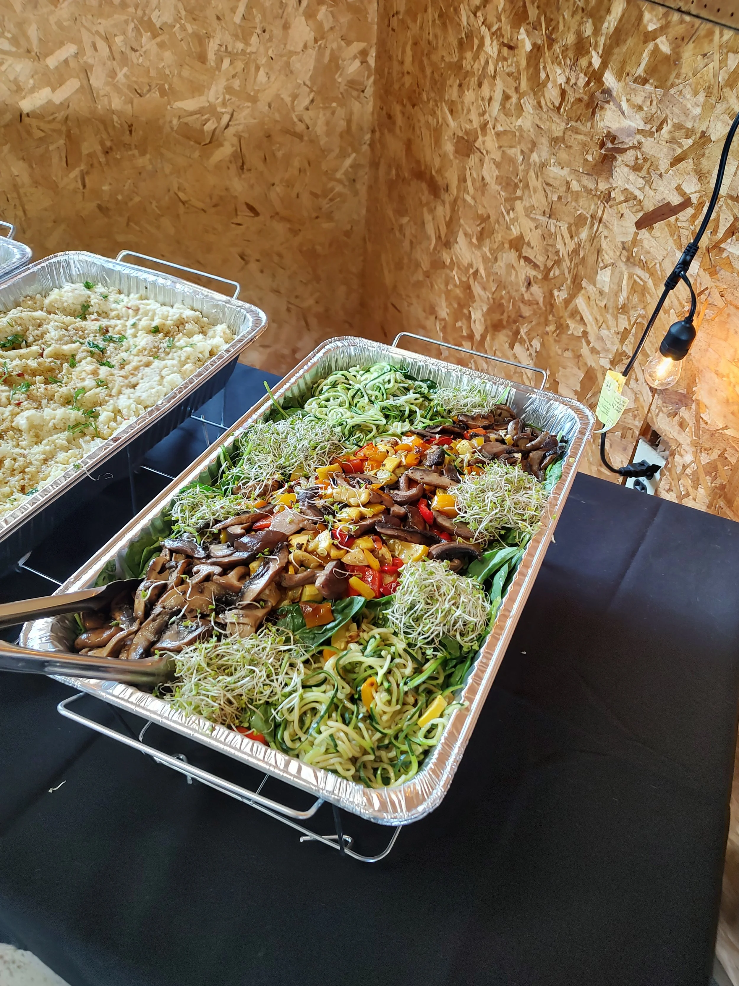 Warm Spinach Salad Vegan option 