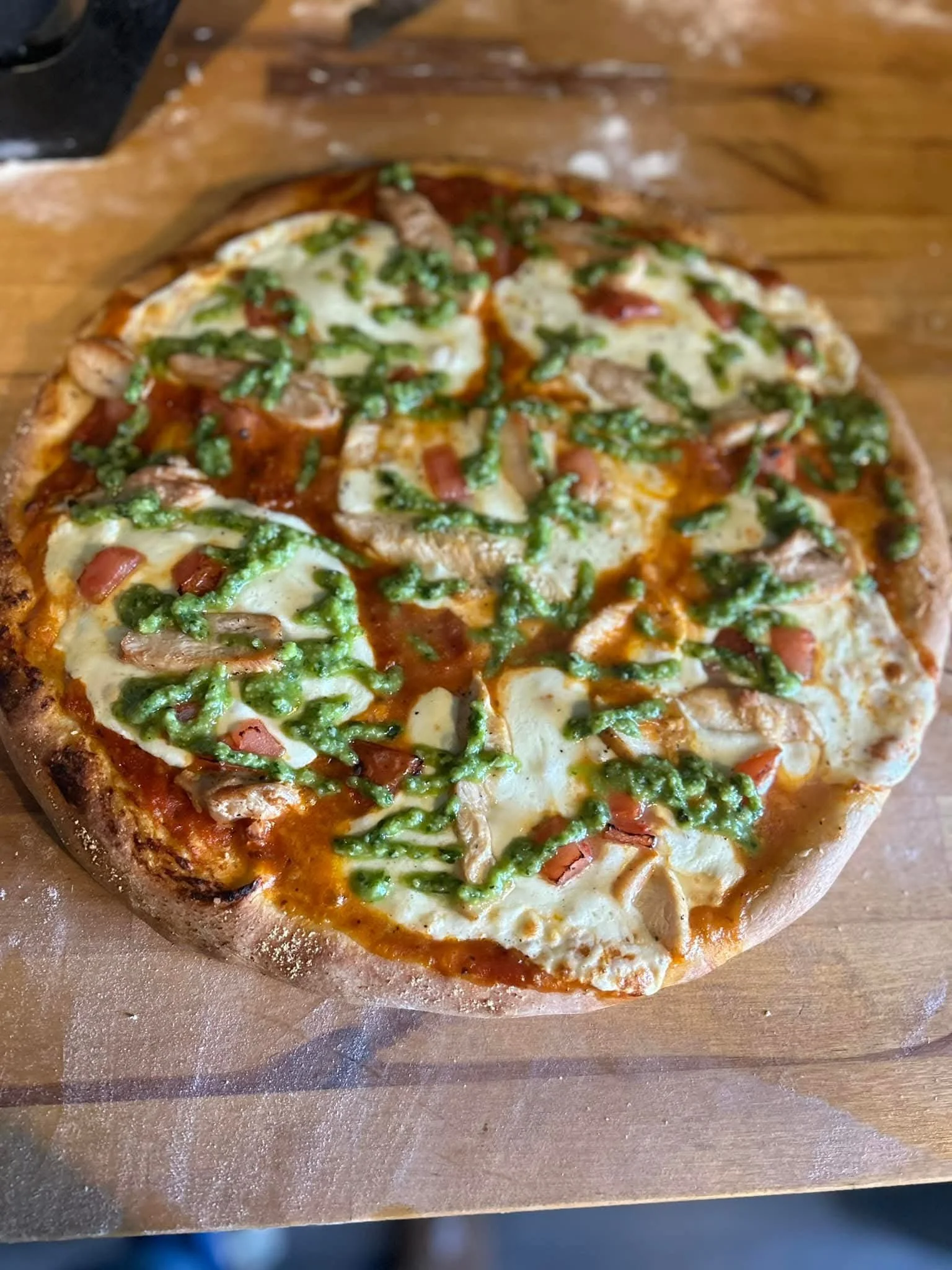 Basil Pesto Pizza 