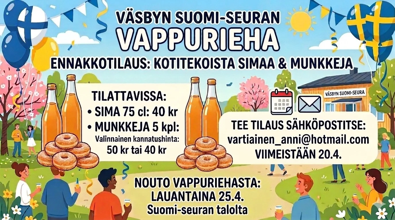 🎈 Väsbyn Suomi-seuran vappurieha🎈