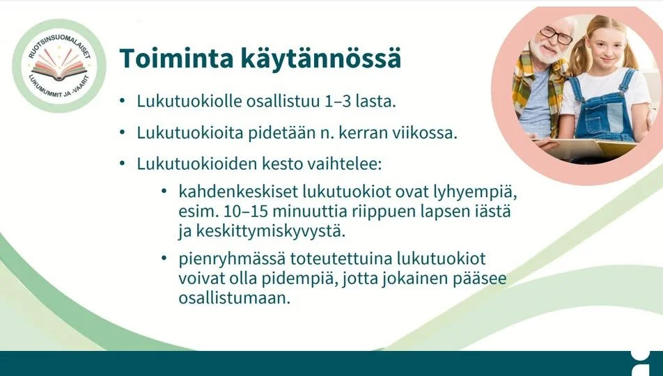 Lukeminen yhdistää sukupolvia – ja vahvistaa suomen kieltä.