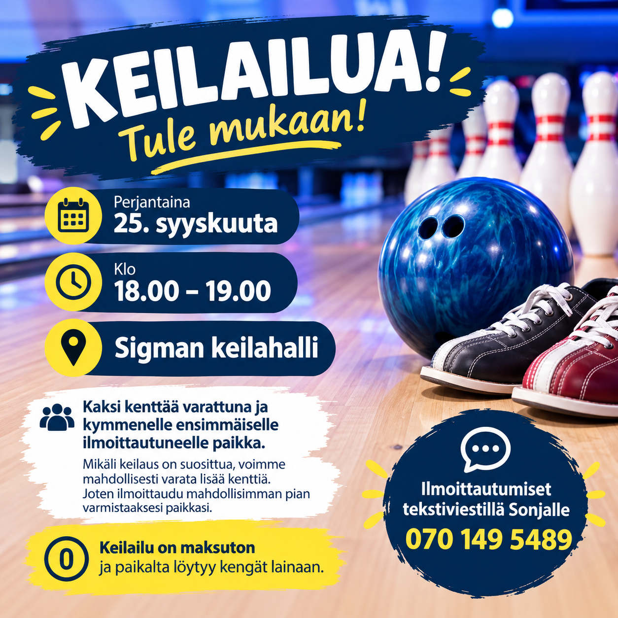 🎳 Perjantai-illan keilailu