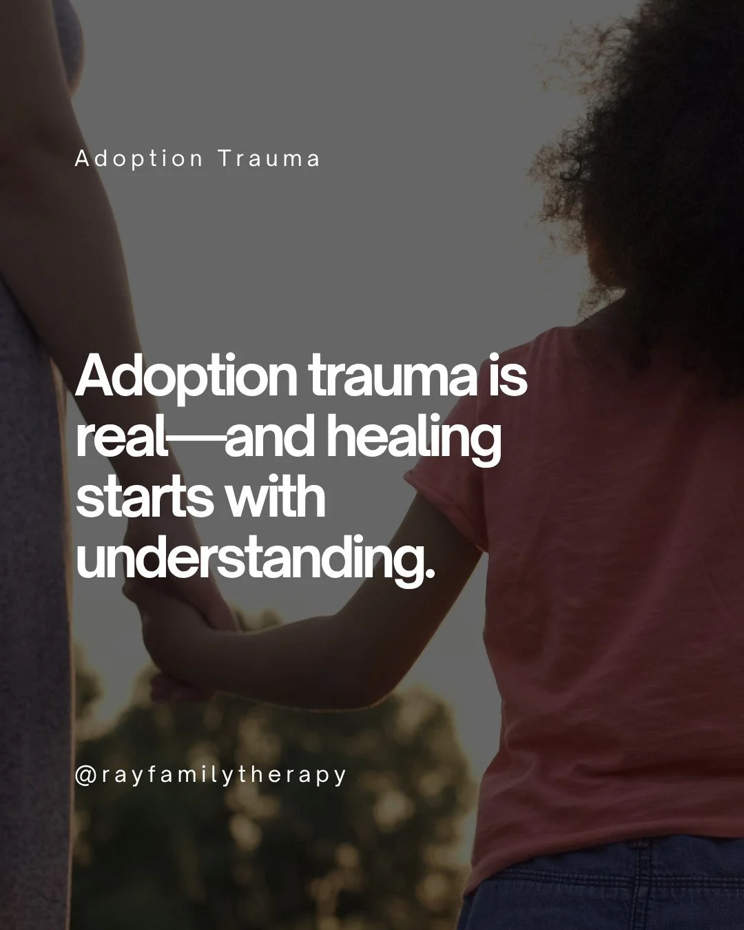 Adoption can be beautiful&mdash;and still come with layers of loss, identity questions, and emotional challenges that many adoptees feel but struggle to name. ❤️&zwj;🩹

If you or your child is experiencing anxiety, difficulty trusting others, identi