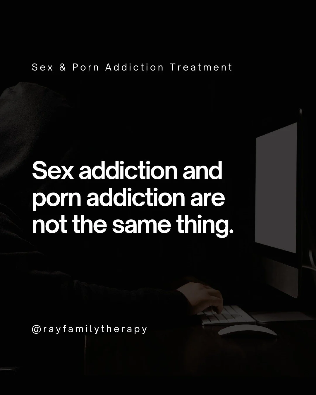 Sex and porn addiction are often talked about as if they&rsquo;re the same, but they&rsquo;re not. 

Understanding the difference matters because treatment and recovery can look different for each person. Many people struggle quietly with shame, anxi
