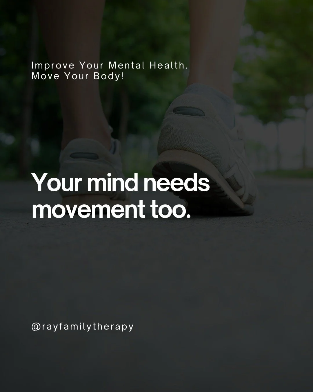 Mental health isn&rsquo;t only about what happens in therapy sessions. It&rsquo;s also shaped by daily habits.

Regular movement can improve mood, support better sleep, and help your body process stress more effectively.

Start small and be consisten