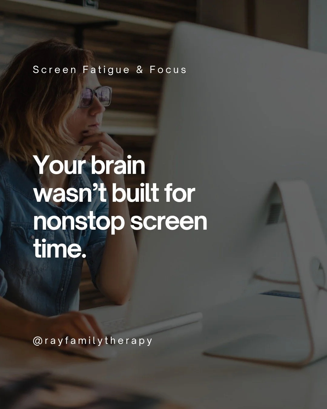 If your workday leaves you feeling foggy or drained, it&rsquo;s not just &ldquo;being busy.&rdquo; 

Constant screen exposure affects focus, mood, and stress levels. A few intentional shifts during the day can make a real difference in how you feel a