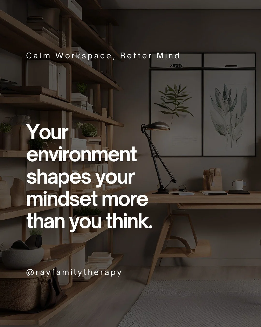 It&rsquo;s hard to feel grounded when your space feels chaotic. 

Your surroundings directly impact how your brain processes stress and focus. Even small adjustments can create a noticeable shift in how you show up each day. If your environment feels