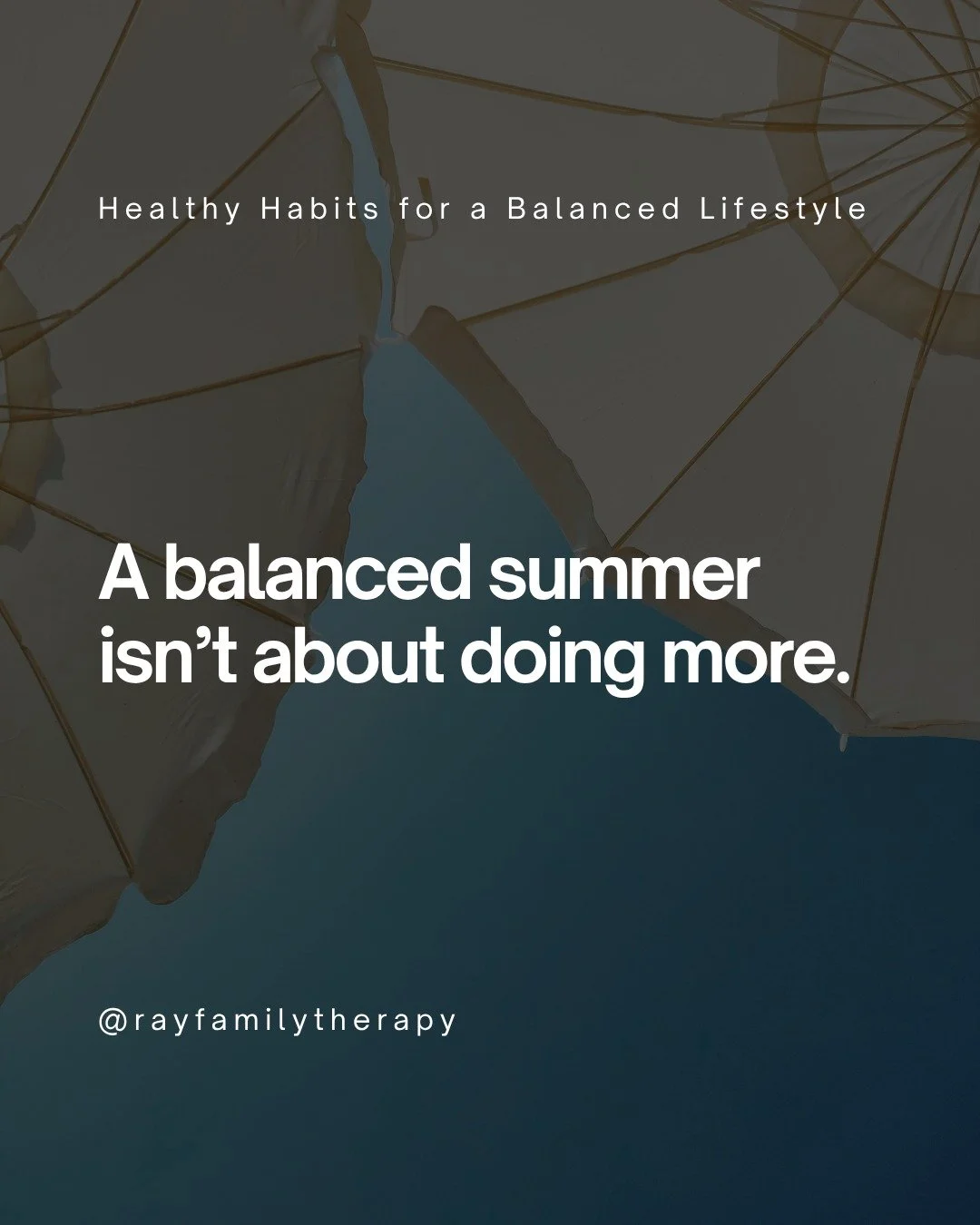 Now that summer is here, consider making space for the things that help you feel more like yourself. Sometimes the smallest habits have the biggest impact.

📱 (281) 766-3376 | 🌐 rayfamilytherapy.com

#rebeccaray #healthyhabits #selfcare #mentalheal