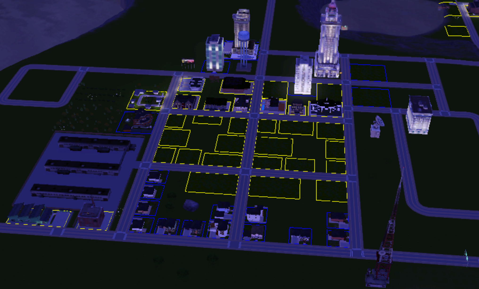 My work-in-progress version of Downtown from The Sims 2, recreated in The Sims 3 Create A World Tool.