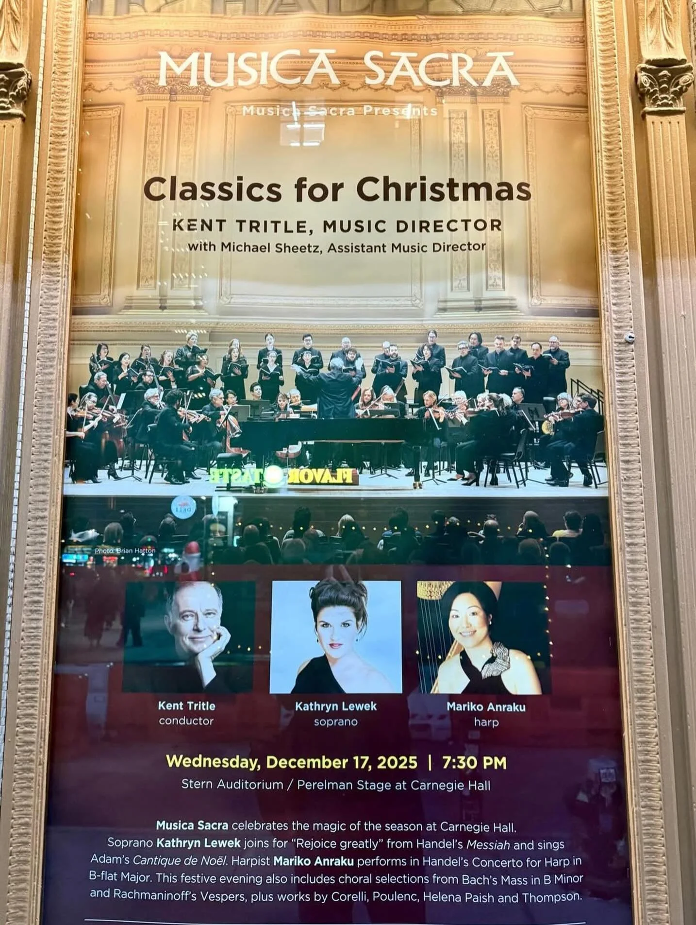 It's the most wonderful time of the year! 360 of Opera looks forward to celebrating the holidays tonight with @musica_sacra_new_york tonight at @carnegiehall in "Classics for Christmas"! Check out our stories as we get into the spirit of th