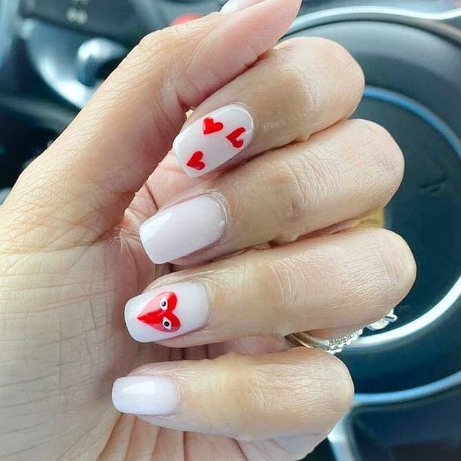 These manicures don't miss a beat 💕
.
Some Valentine's inspo from this year and last 💋🥰
.⁠
Book ahead for your Valentine's or Galentine's Day appointments, if you have any questions please message us. ❤️⁠
_____________________________⁠
🌎 Online b