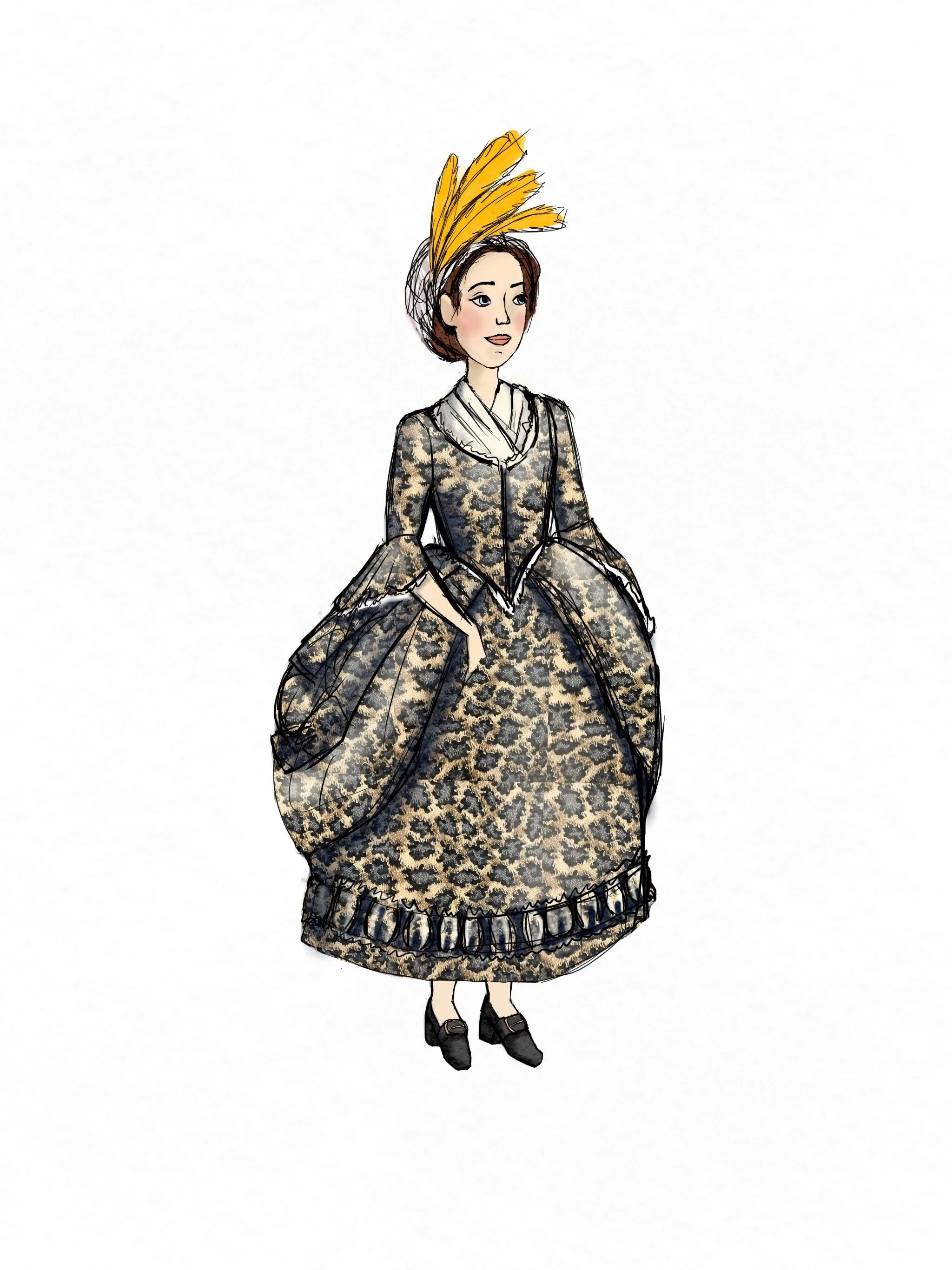 An 18th century design, built with modern materials and theatrical sewing techniques.