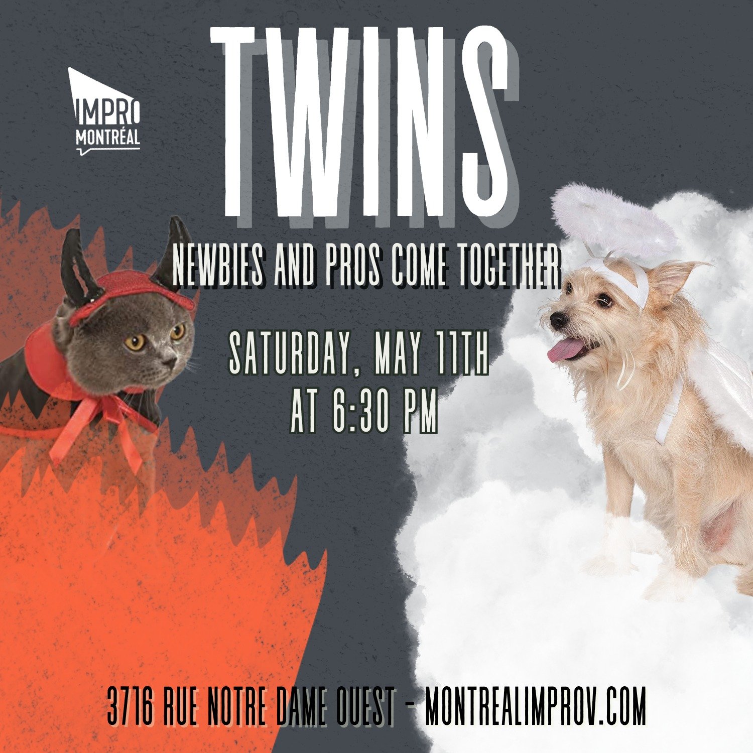👥 Twins is back this Saturday, May 11th at 6:30pm! 👥
Great things come in pairs. Think about it: popsicles, socks, the first two Godfather movies...

⭐⭐Twins takes that sentiment to the stage, randomly pairing up tenured performers with exciting up