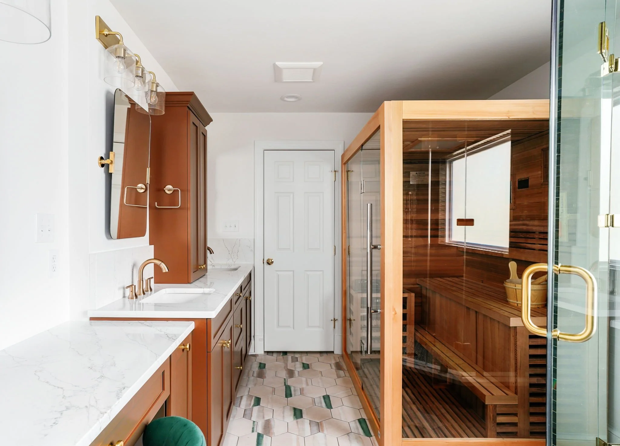 Primary bathroom renovation remodel by Cardiff Custom Construction in West End Richmond, VA