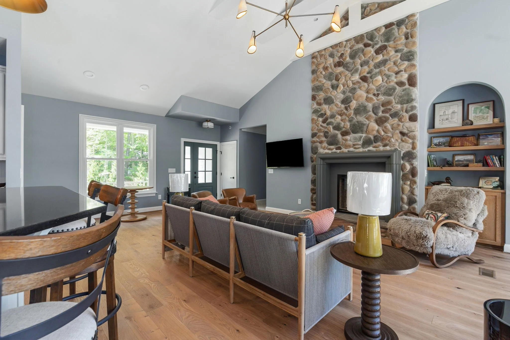 Full home renovation lake house vacation by Cardiff Custom Construction in Lake Anna Bumpass, VA