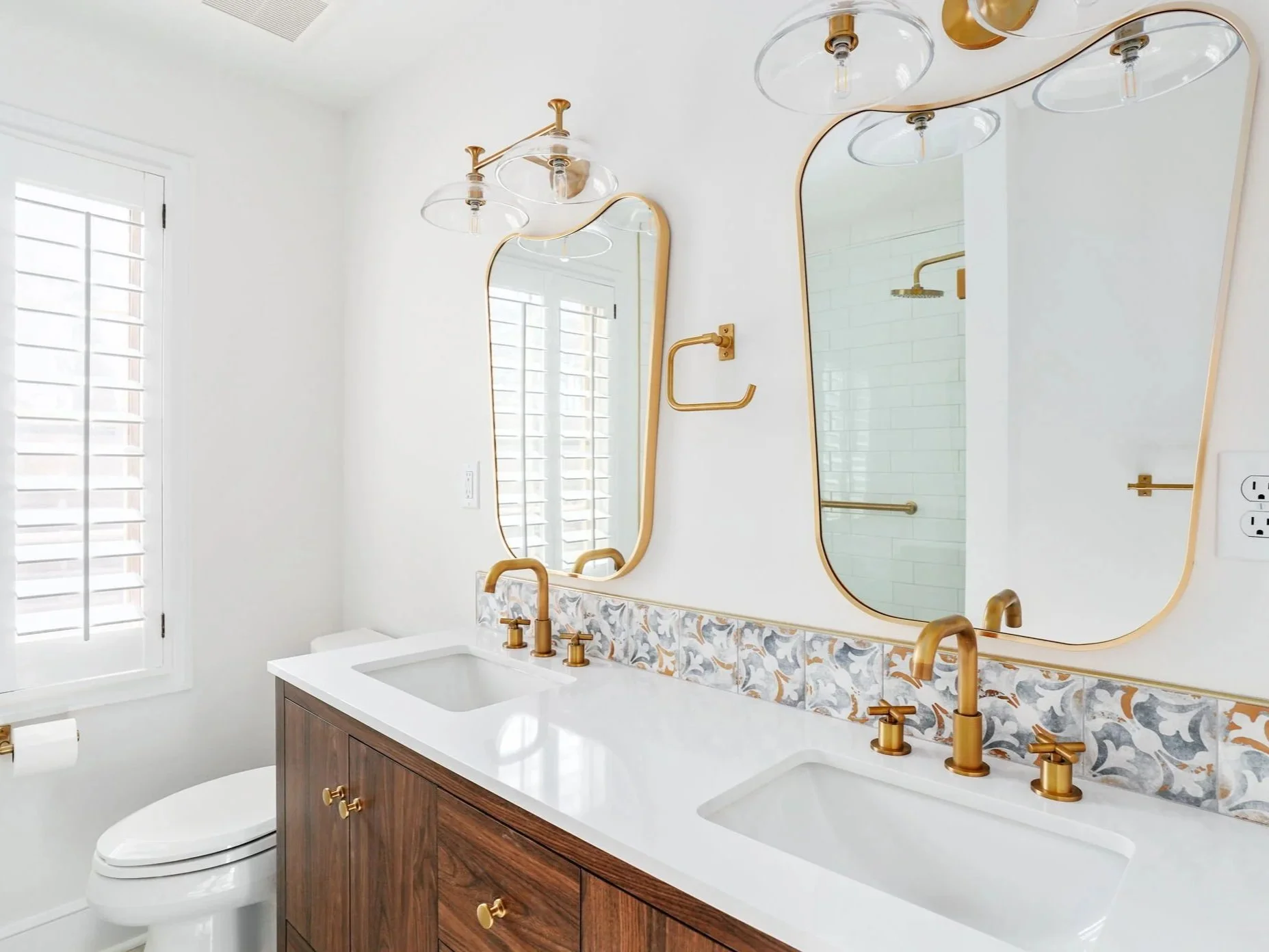 Custom design guest bathroom by Cardiff Custom Construction in West End Henrico Virginia