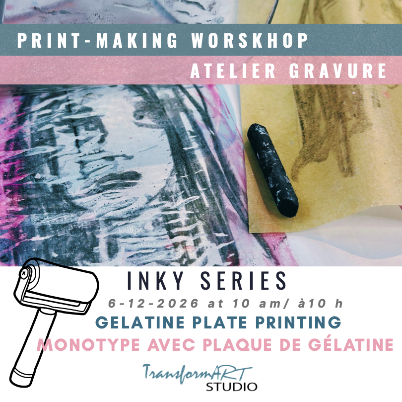 INTRODUCTION TO GELATINE PLATE PRINTMAKING / INTRODUCTION À LA GELATINE
