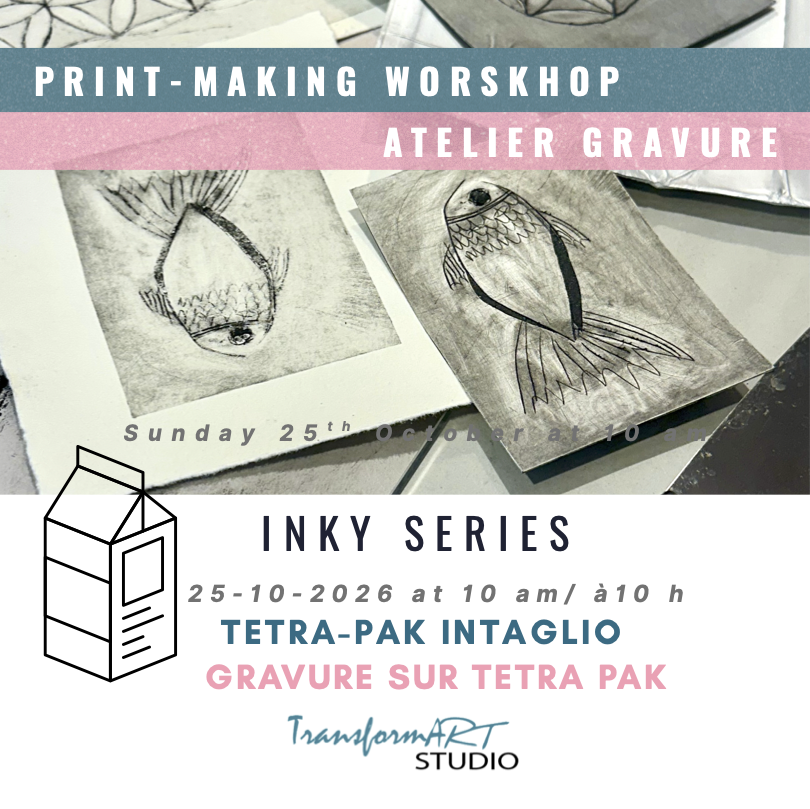 TETRAPACK INTAGLIO / GRAVURE EN COUPE SUR PAPIER TETRAPAK