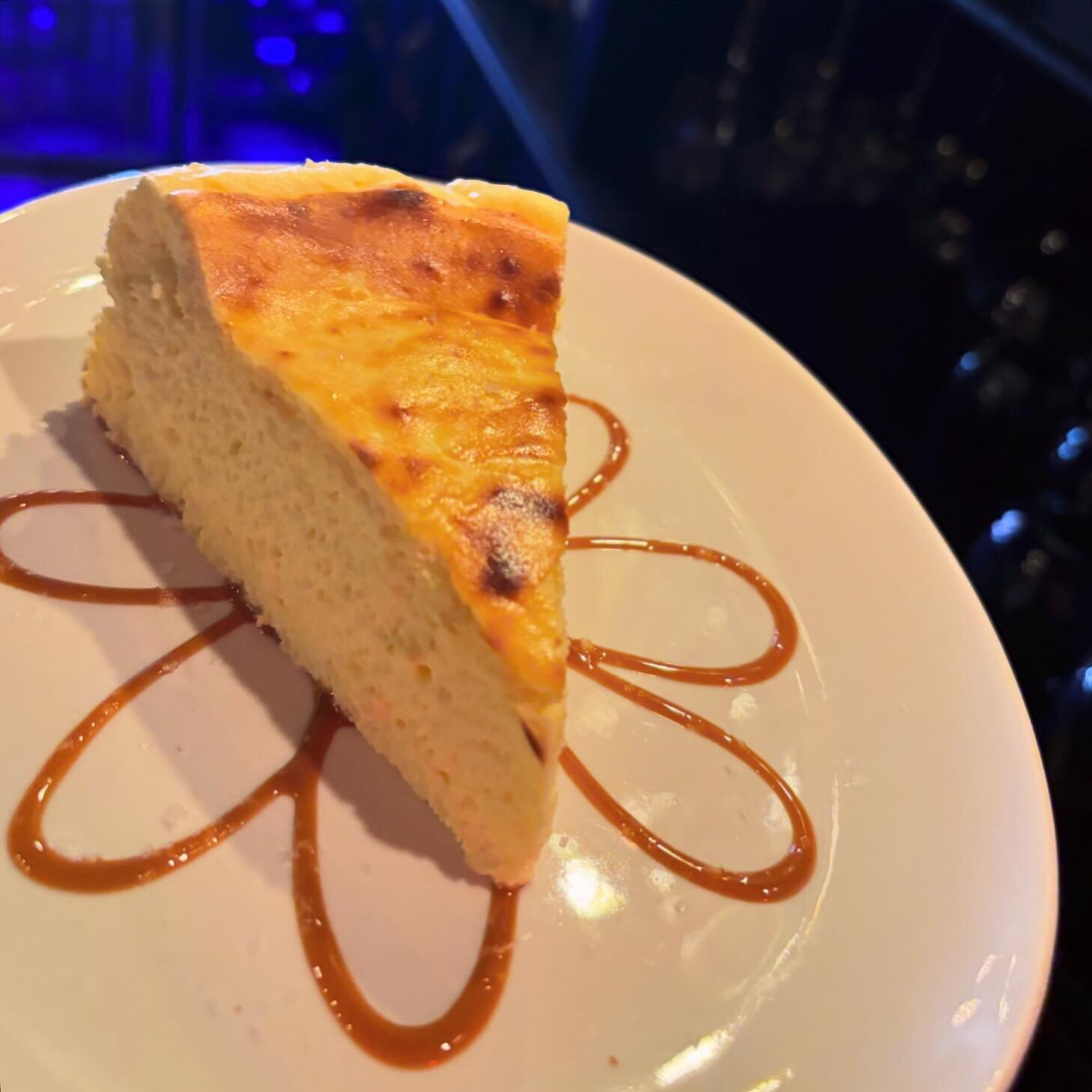 Basque Cheesecake 🪭
Creamy decadent whipped, with the classic burnt top, baked in house. 
It&rsquo;s seriously so good. 
Have you tried out Basque Cheesecake yet?