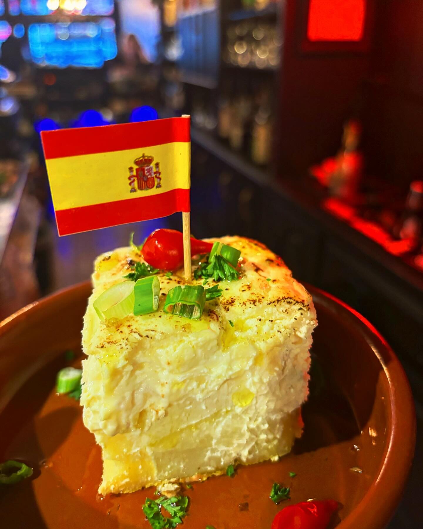 Viva la Tortilla Espa&ntilde;ola! 🇪🇸
Our creamy Basque twist on the traditional Spanish omelet of Egg, potato, onion, cheese. 
💃🏻🪭💃🏻
We&rsquo;re Open 
in the heart of Victoria&rsquo;s Historic Chinatown 
4pm - Late Wed to Sun
559 Fisgard 
&iex