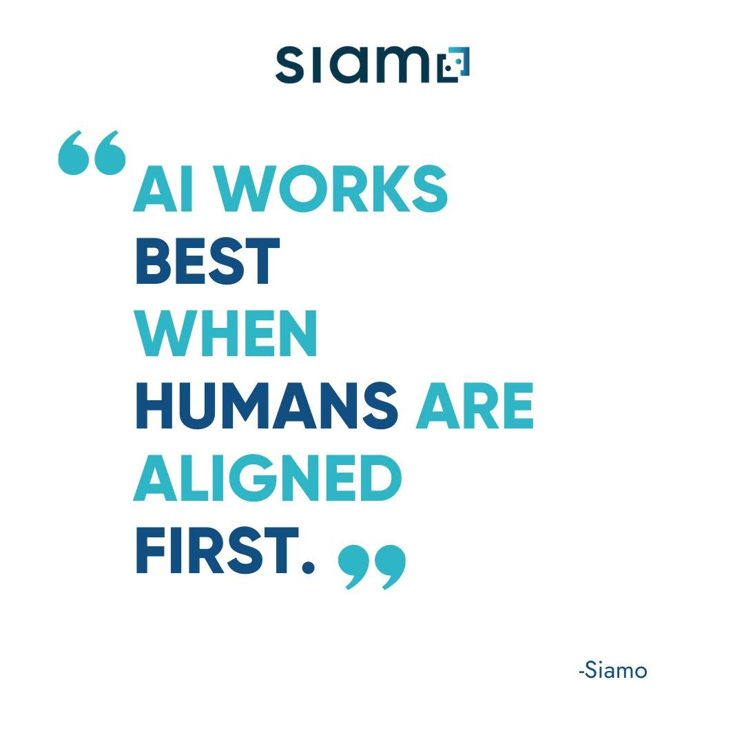 Most AI initiatives don&rsquo;t fail because of the tech.

They fail because the human system underneath it is misaligned.

Alignment creates clarity.
Clarity creates trust.
Trust allows AI to actually do what it&rsquo;s meant to do &mdash; amplify h