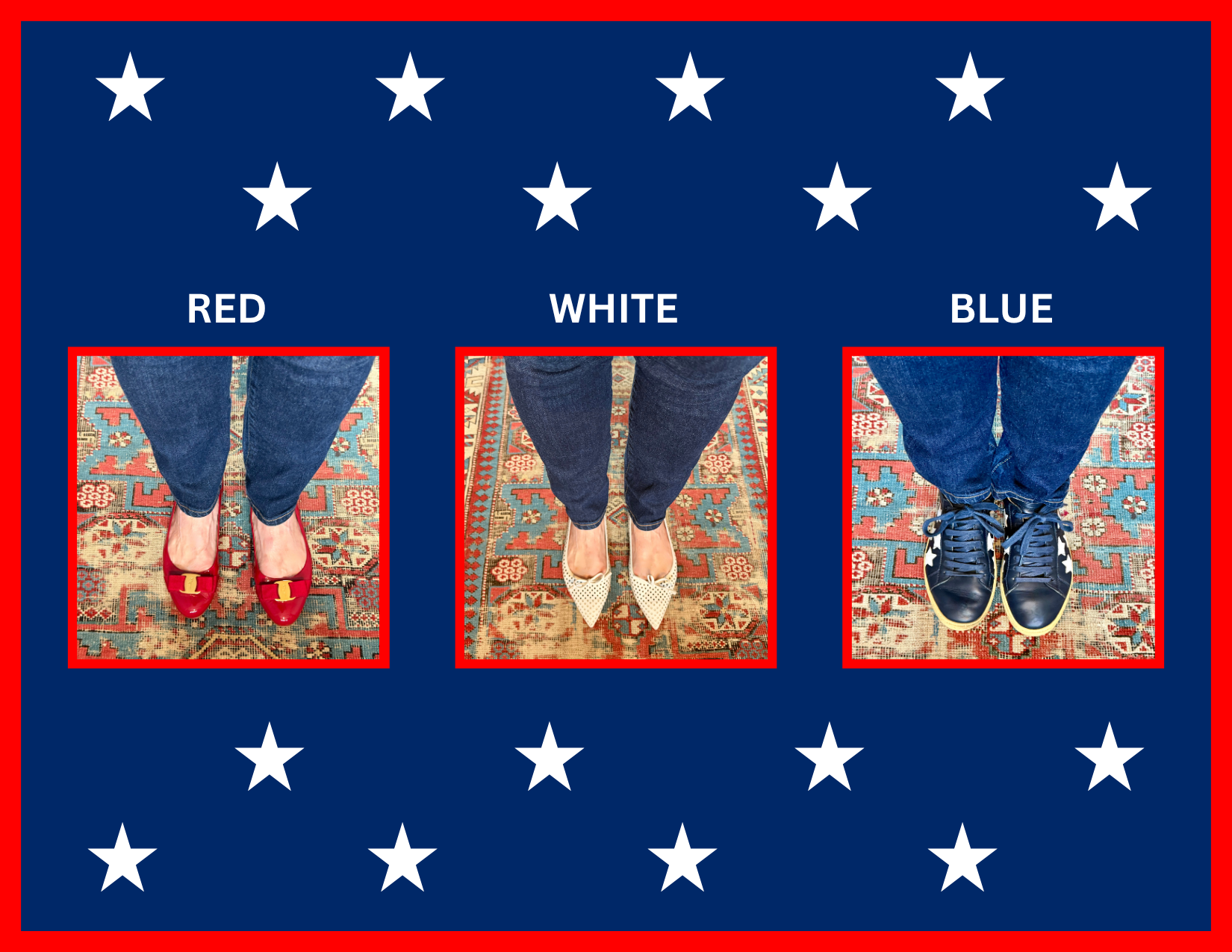 Red, White, Blue, and My Favorite Shoes