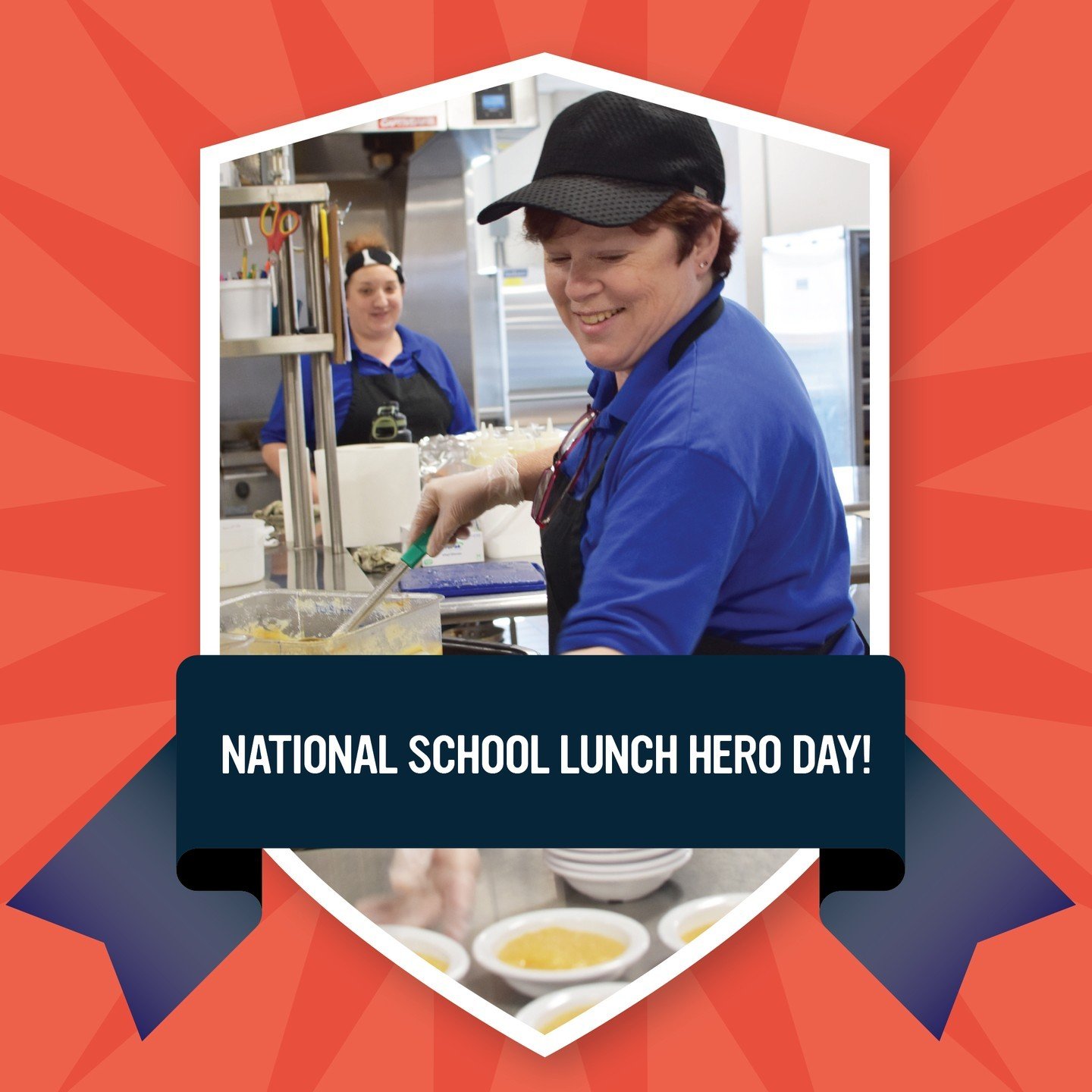 🌟 When we say school nutrition professionals are heroes, we mean it! 🌟

School nutrition professionals play a vital role in shaping the lives of students by serving meals and making sure students are well-nourished and ready to focus in the classro
