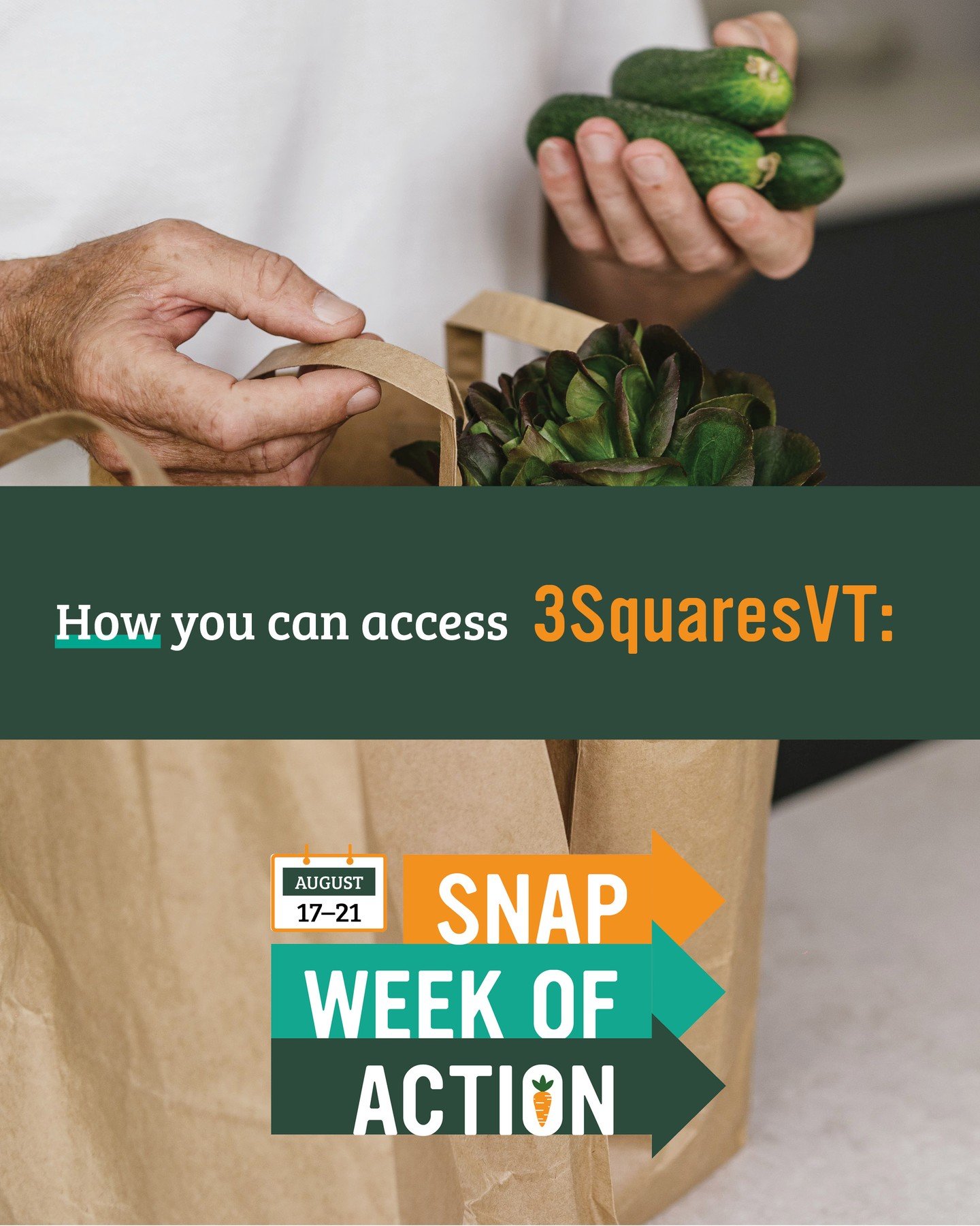 3SquaresVT can help you put food on your table. 

Learn more about the program at the link in our bio.