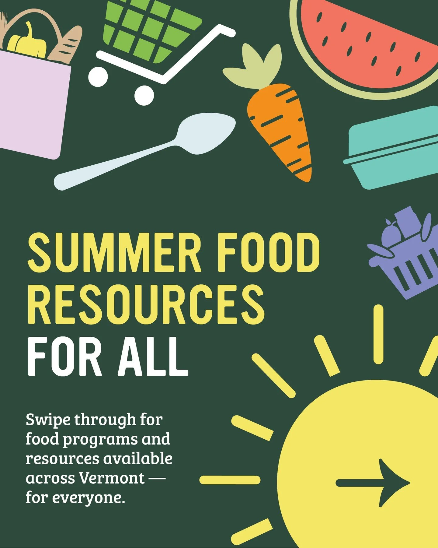 Summer isn't over yet! ☀️ 

If you need food assistance, there are resources available. 

Head to the link in our bio to get food help.